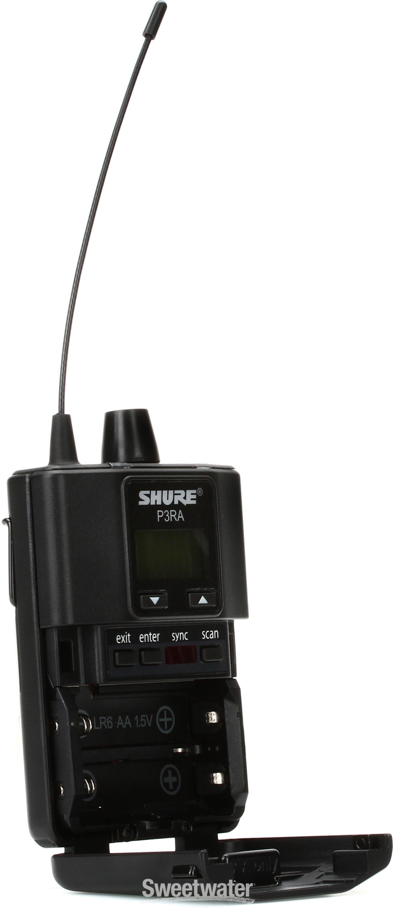 Shure P3RA Wireless Bodypack Receiver - J13 Band | Sweetwater