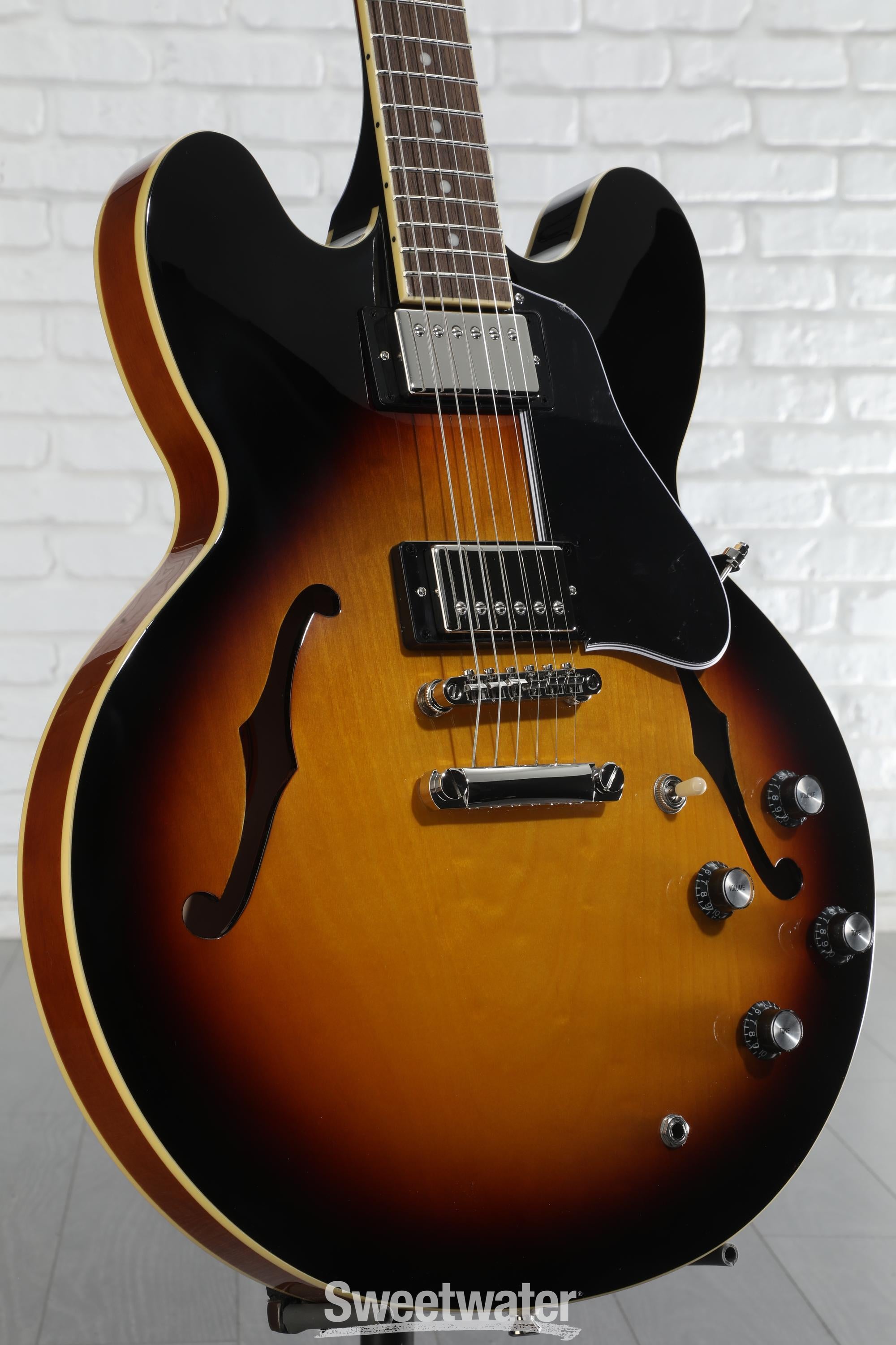 ギター Epiphone ES-335 LH (Vinrage Sunburst) Epiphone ES-335 Left-handed Semi-hollowbody Electric Guitar