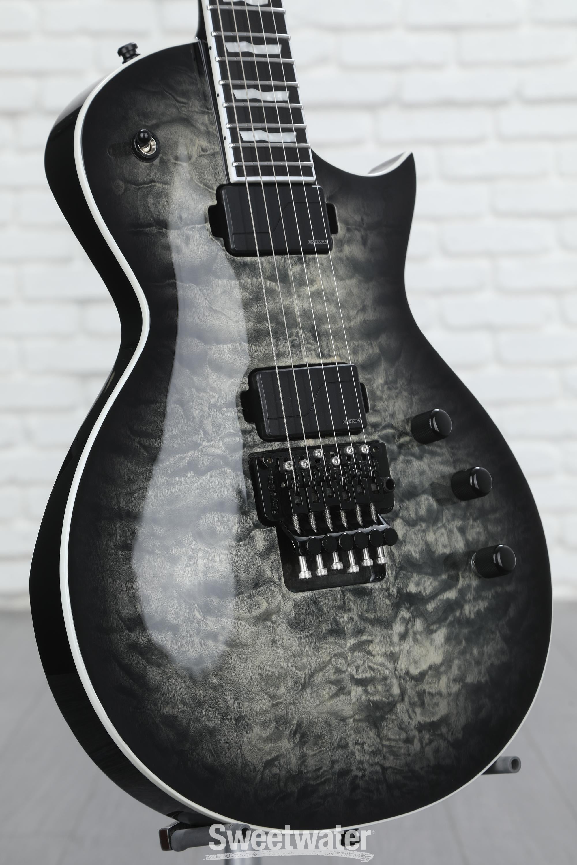 ESP E-II Eclipse FR Electric Guitar - Charcoal Burst