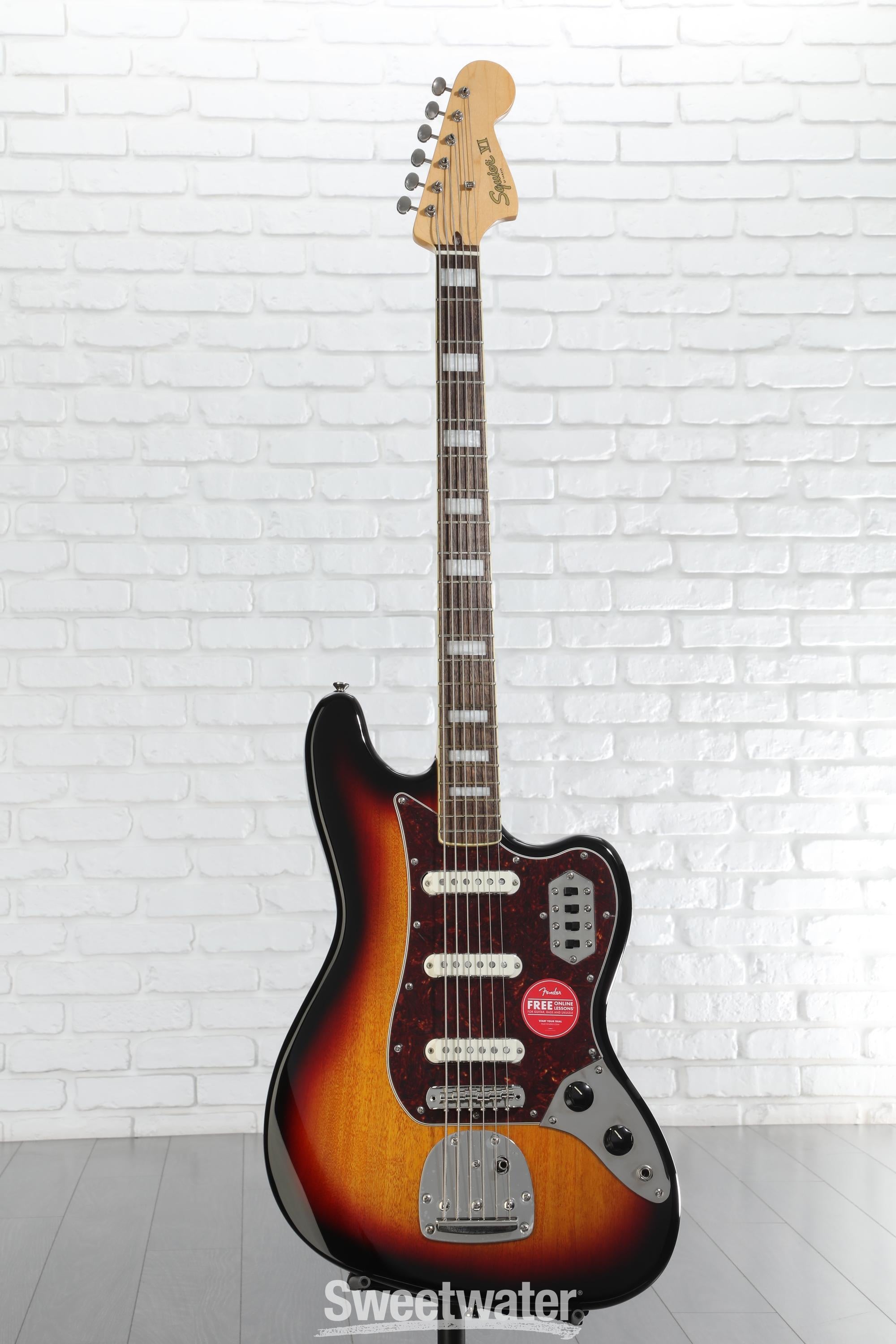 Squier Classic Vibe Bass VI Guitar - 3-tone Sunburst