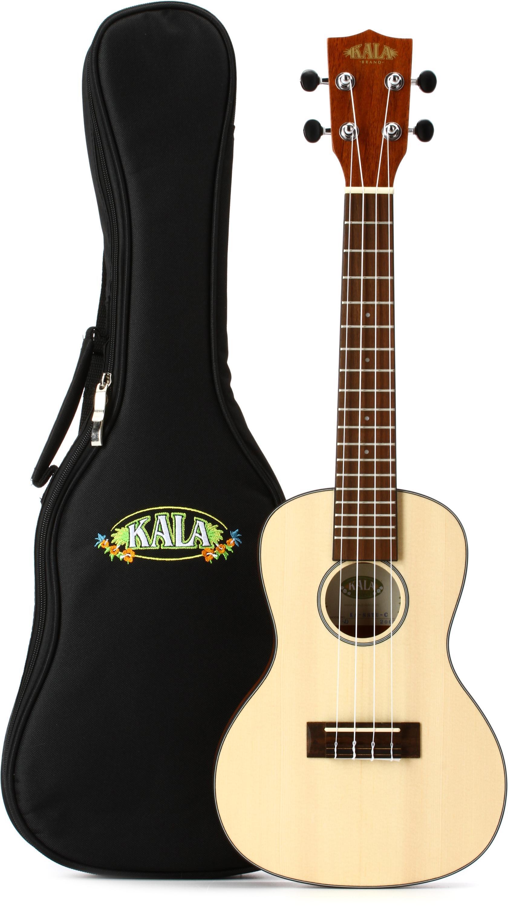 Kala KA-SSTU-C Travel Concert Ukulele - Satin Natural