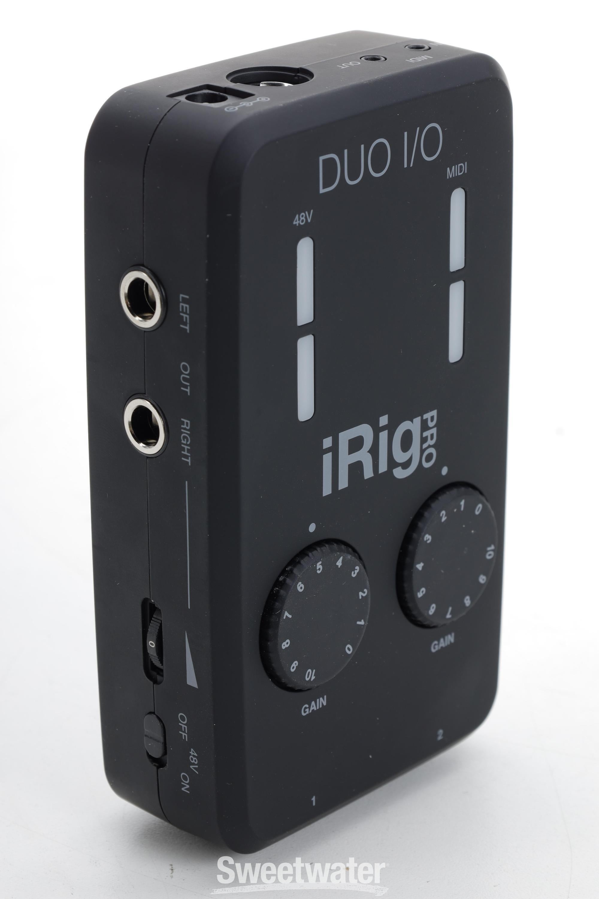 IK Multimedia iRig Pro Duo I/O 2-channel Audio/MIDI Interface for iOS,  Android, and Mac/PC