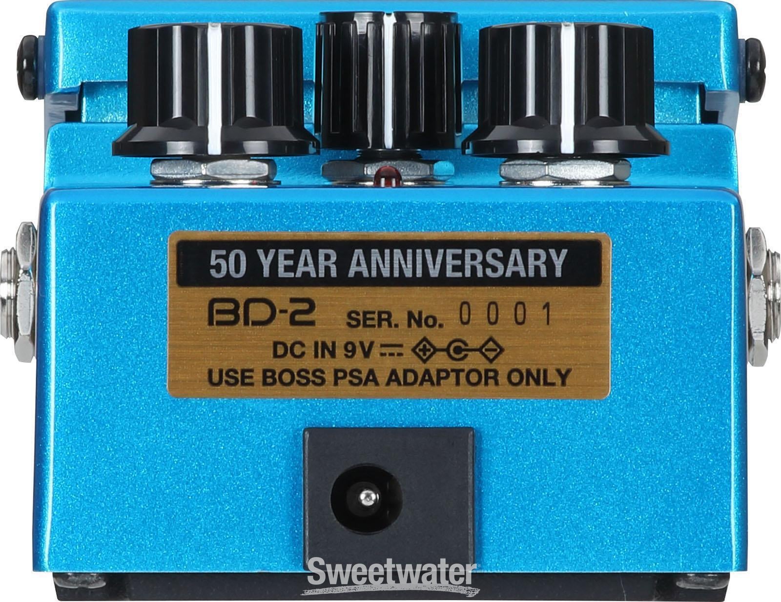 Boss Limited-edition 50th-anniversary BD-2 Blues Driver Pedal