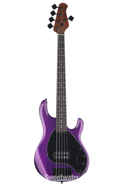 Sterling By Music Man StingRay RAY35 Bass Guitar - Purple Sparkle