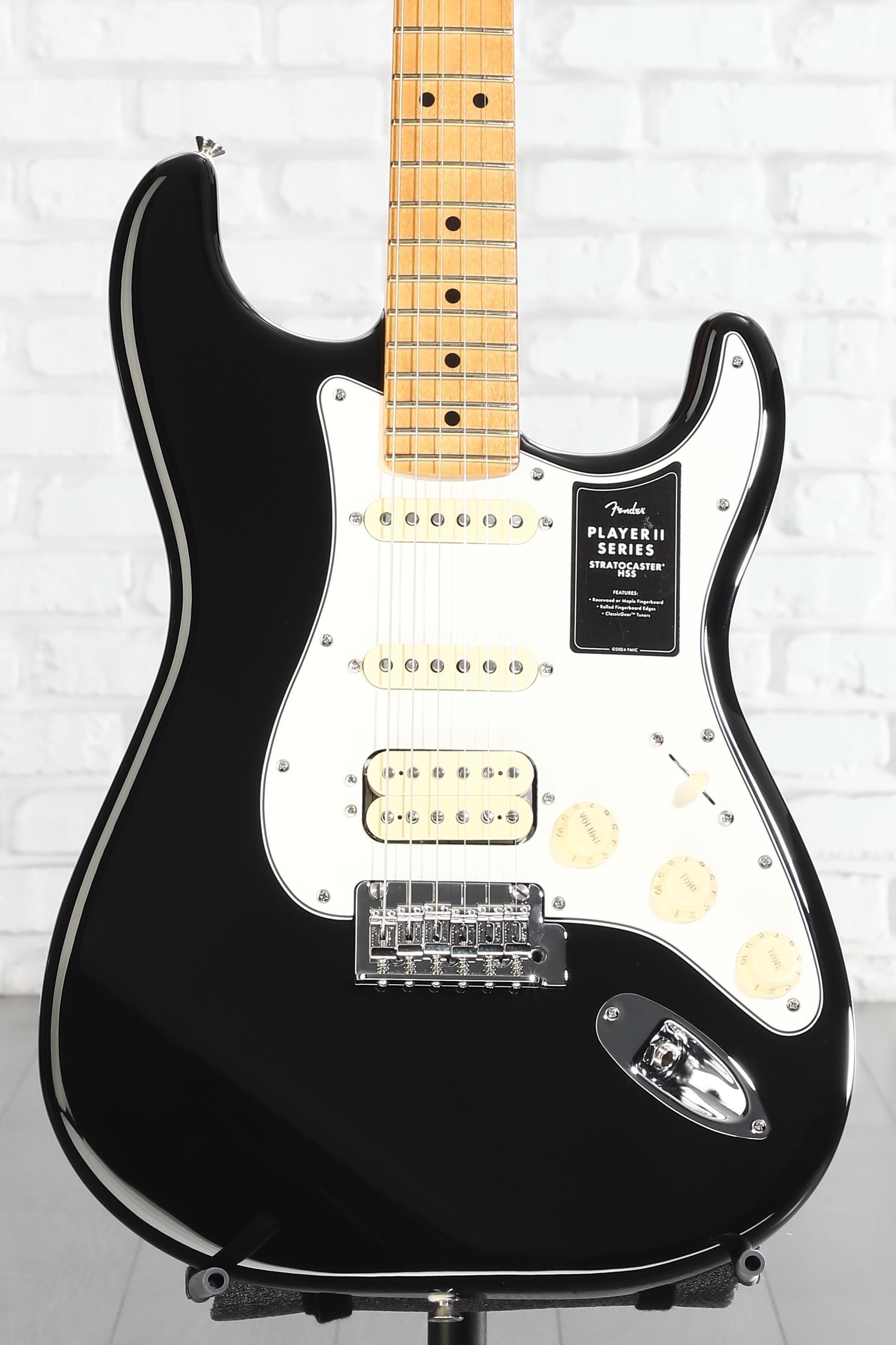 Fender Player II Stratocaster HSS Electric Guitar - Black with