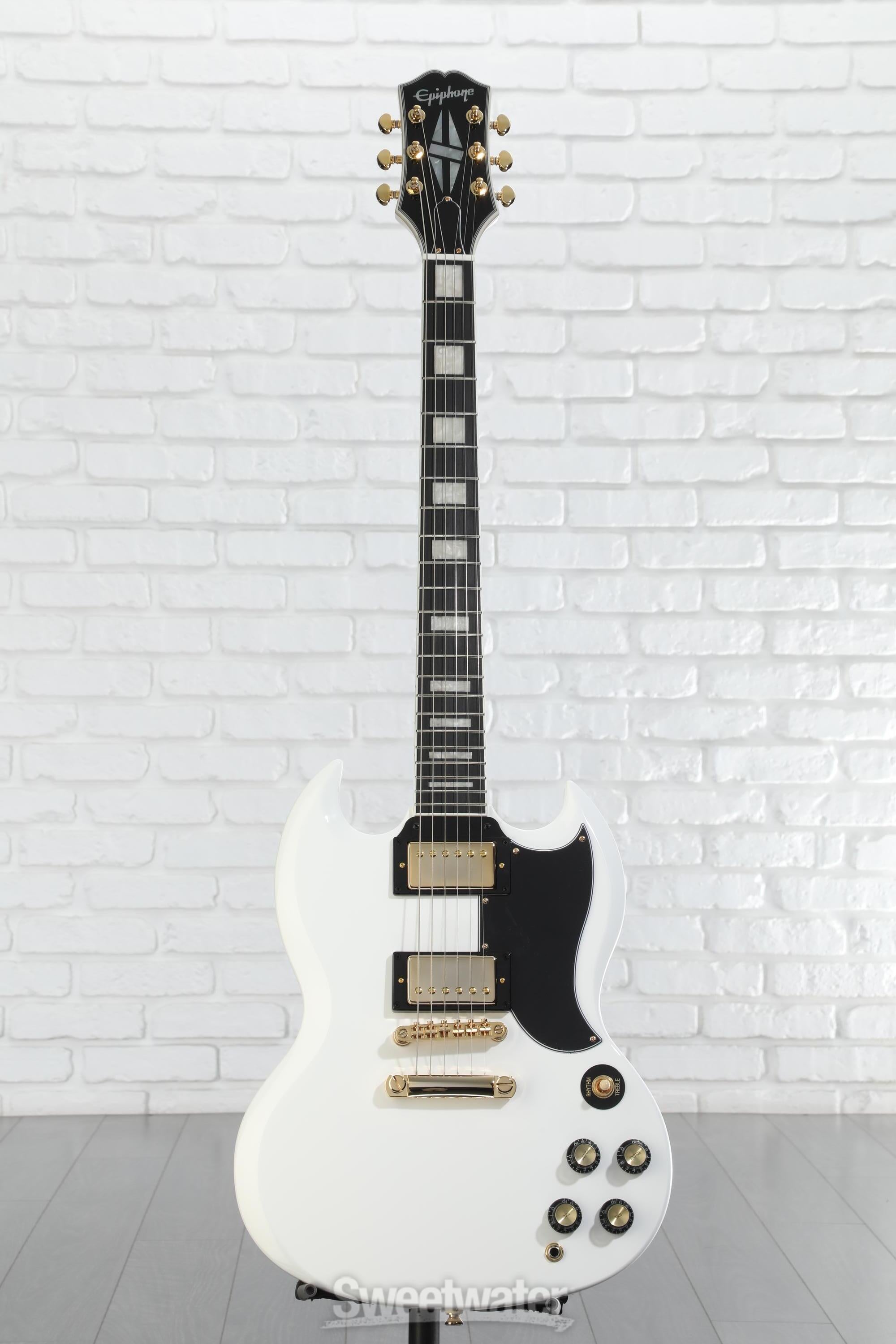 Epiphone エピフォン SG 白 Inspired by Gibson Epiphone Inspired by Gibson Custom 1963 Les Paul SG Custom