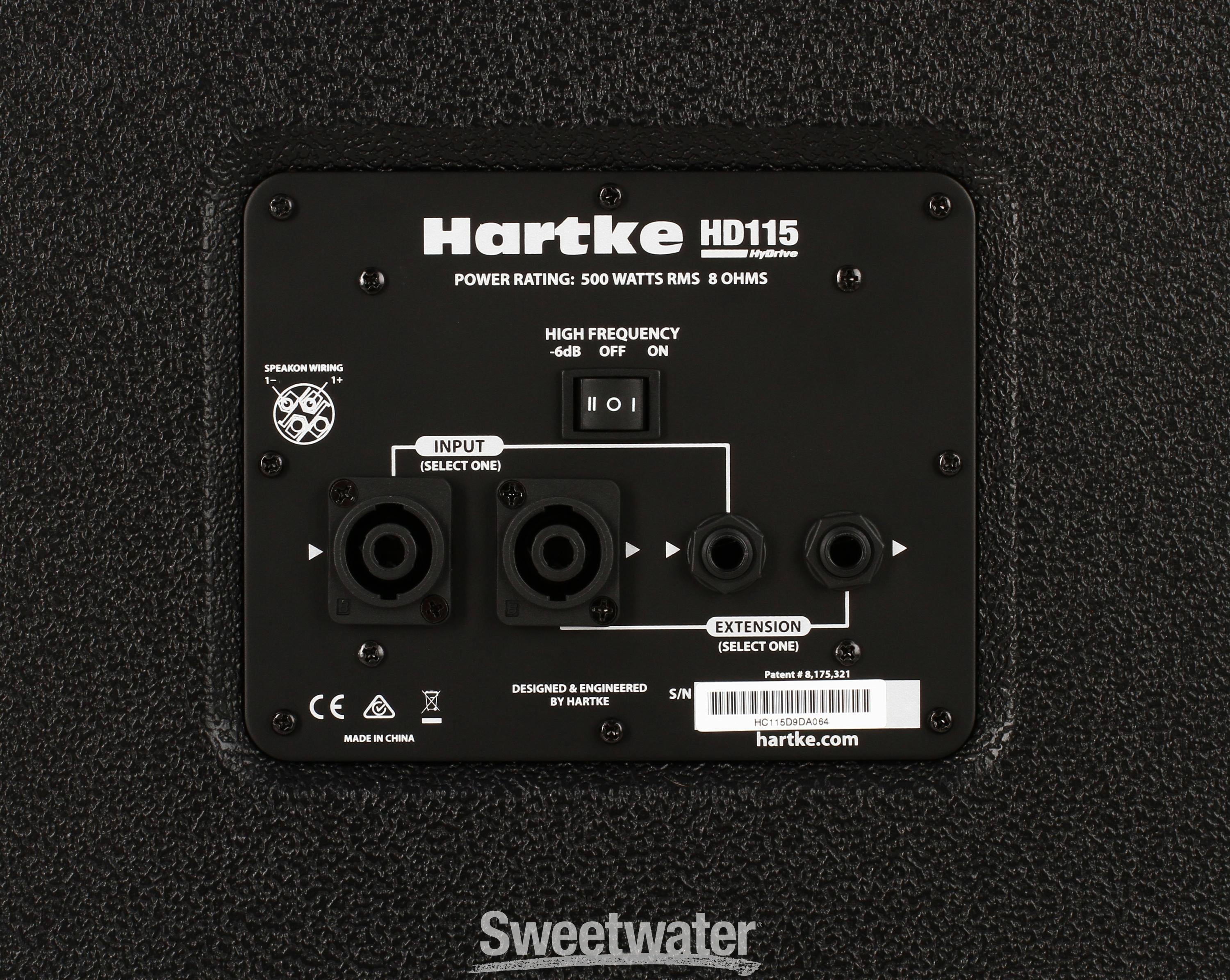 Hartke HyDrive HD115 500-watt 1x15 inch Bass Cabinet Reviews | Sweetwater