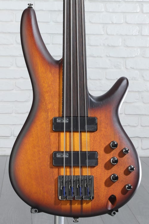 Ibanez Bass Workshop SRF700 Fretless Bass Guitar - Brown Burst  