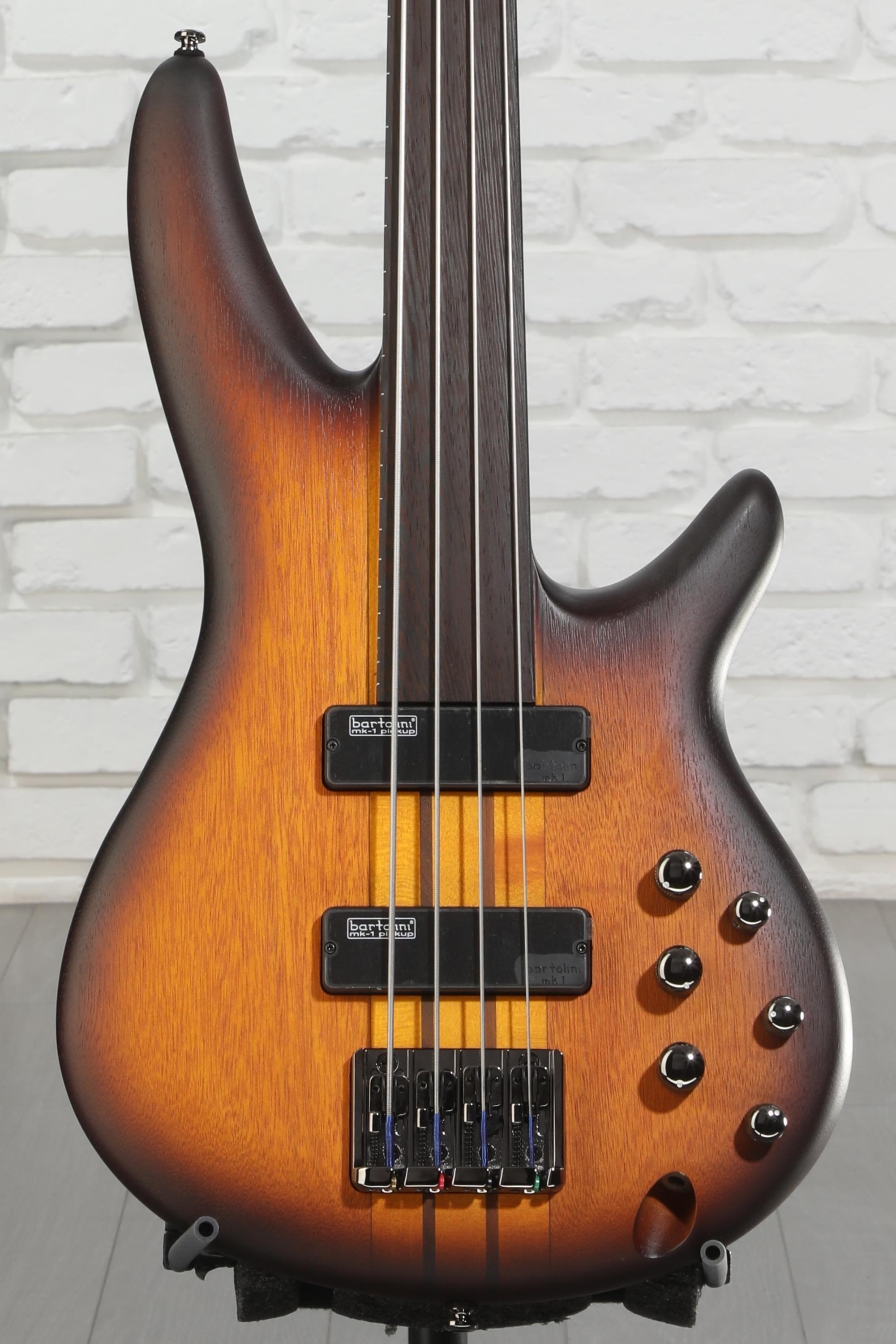 Ibanez Bass Workshop SRF700 Fretless Bass Guitar - Brown Burst