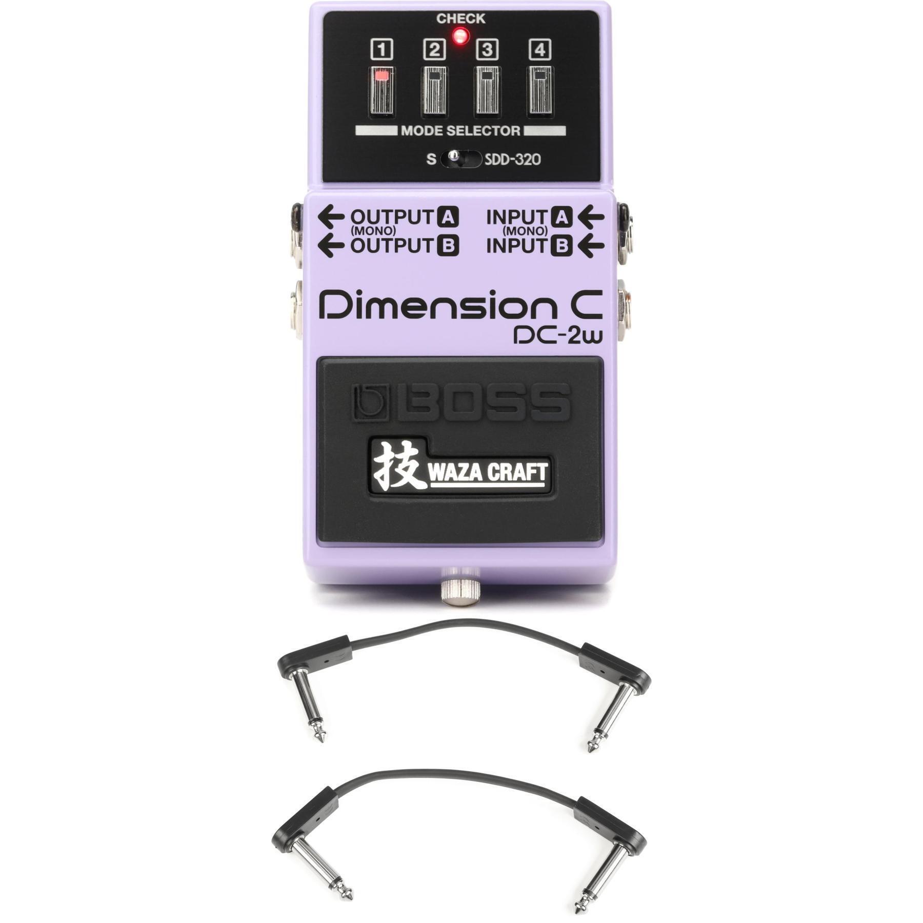 Boss DC-2W Waza Craft Dimension C Pedal with EBS Patch Cables | Sweetwater