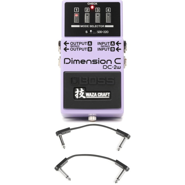 Boss DC-2W Waza Craft Dimension C Pedal with EBS Patch Cables  