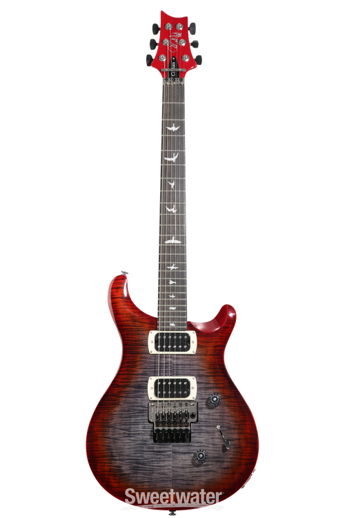 PRS SE Custom 24 Floyd Electric Guitar - Charcoal Cherry Burst