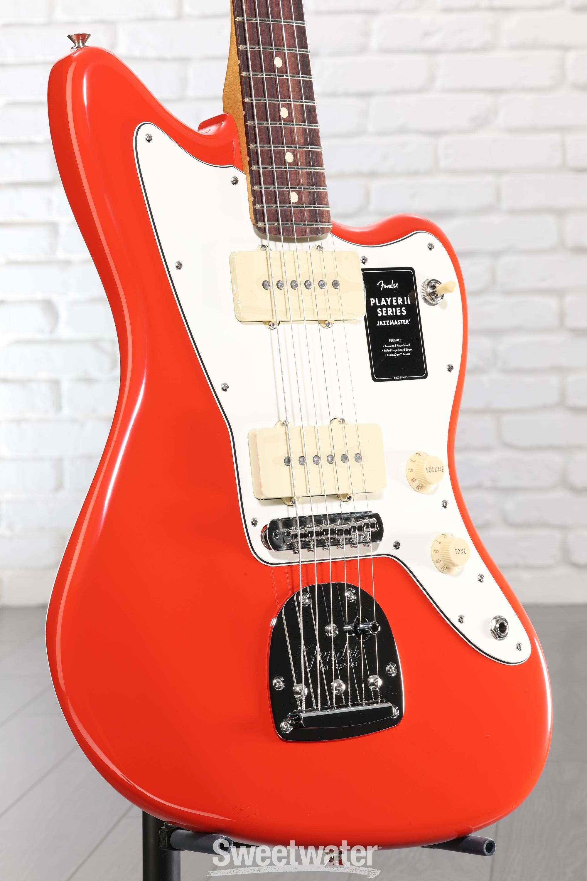 Fender Player II Jazzmaster Electric Guitar - Coral Red | Sweetwater