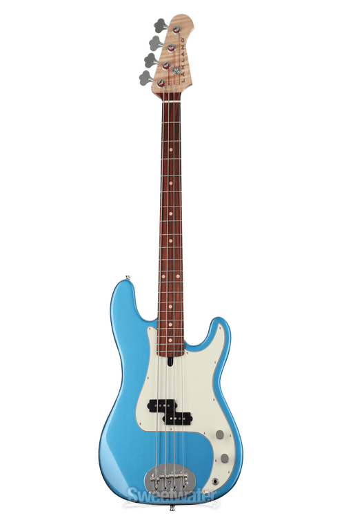 Lakland USA Classic 44-64 Bass Guitar - Lake Placid Blue, Rosewood