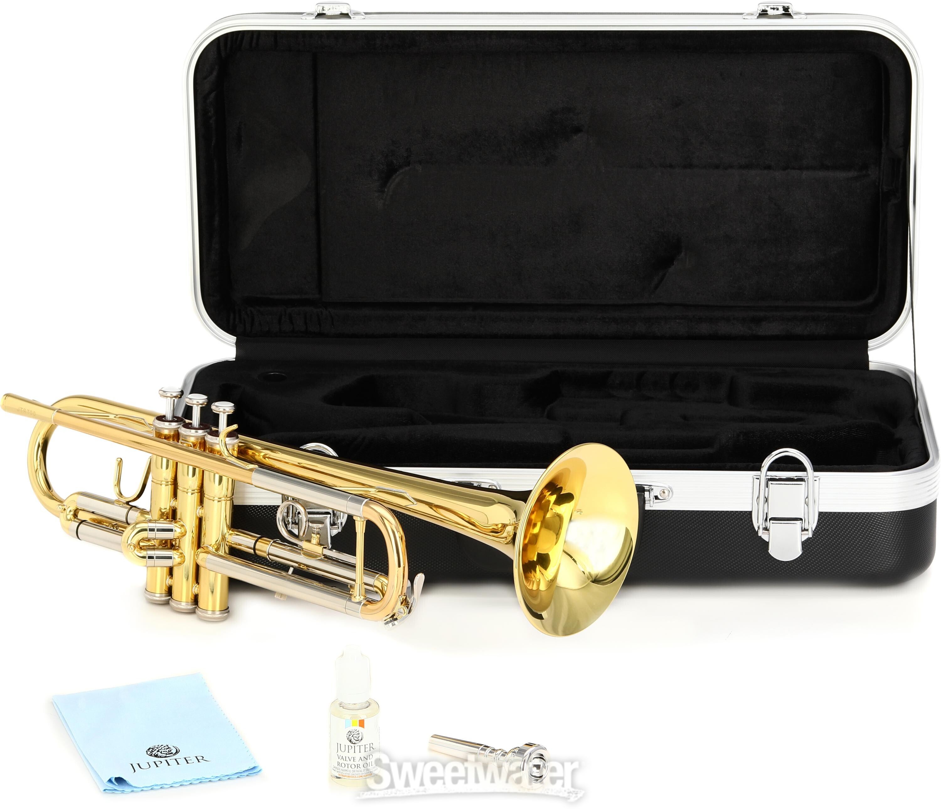 Jupiter JTR710 Pocket Trumpet, Clear Lacquer at Gear4music