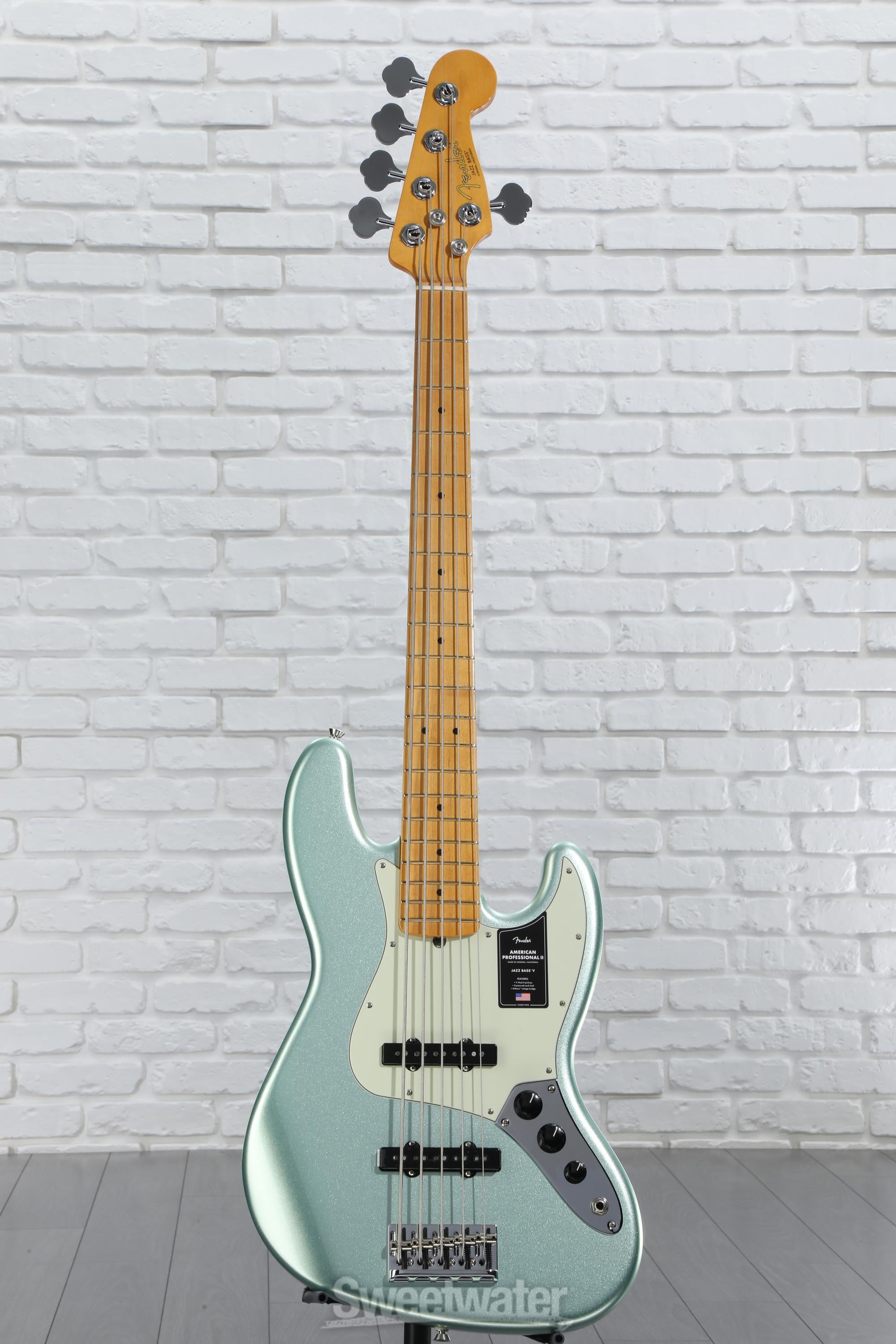 Fender American Professional II Jazz Bass V - Mystic Surf