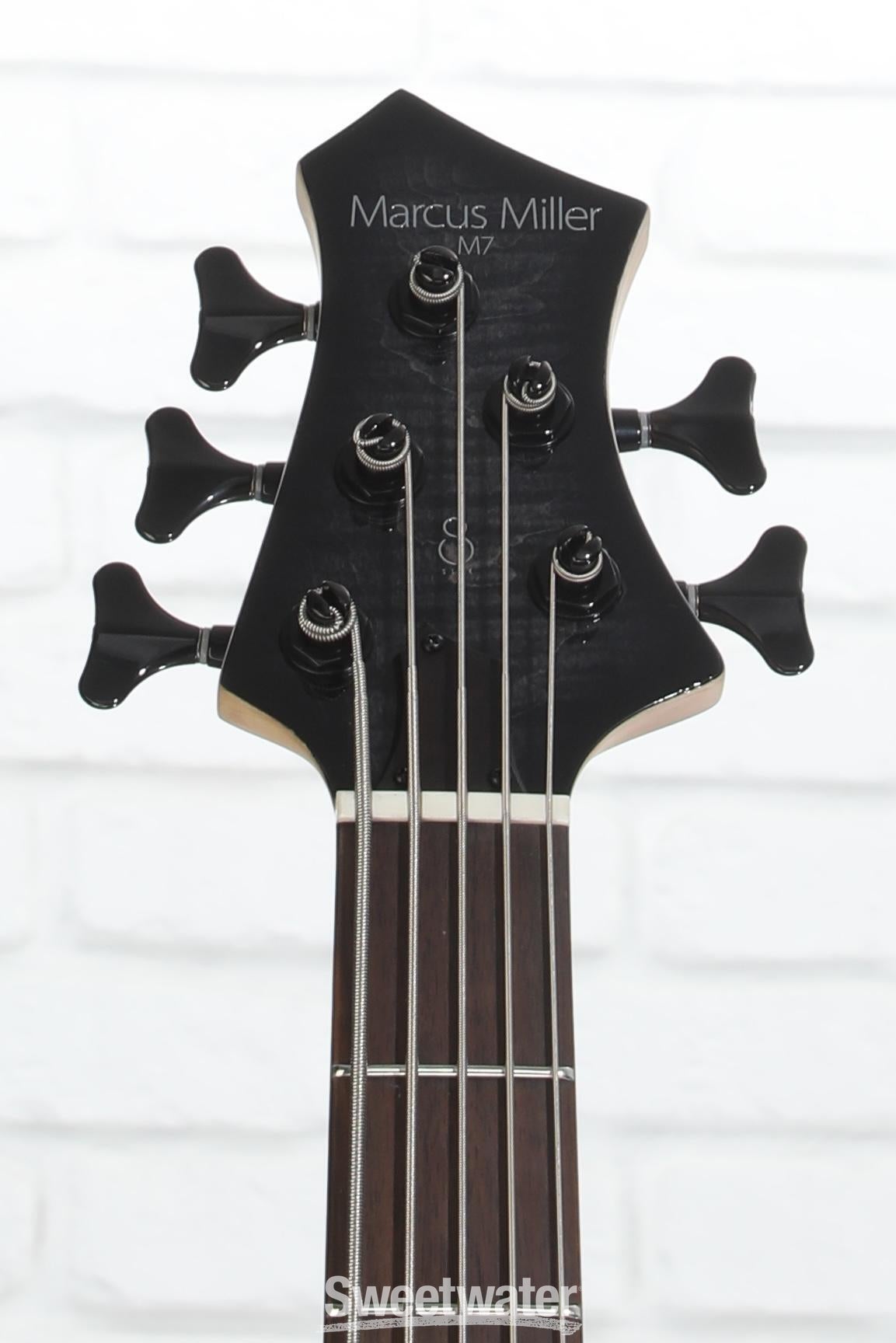 Sire Marcus Miller M7 Swamp Ash 5-string Bass Guitar - Transparent Black