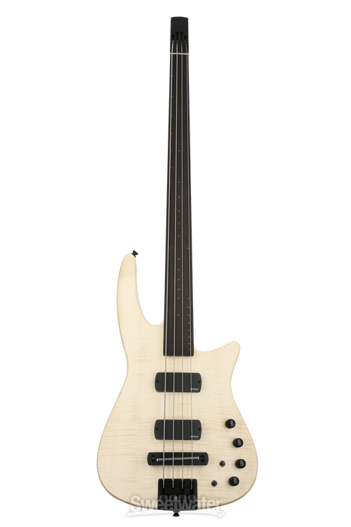 NS Design CR4 Radius Fretless Bass Guitar - Natural Satin | Sweetwater