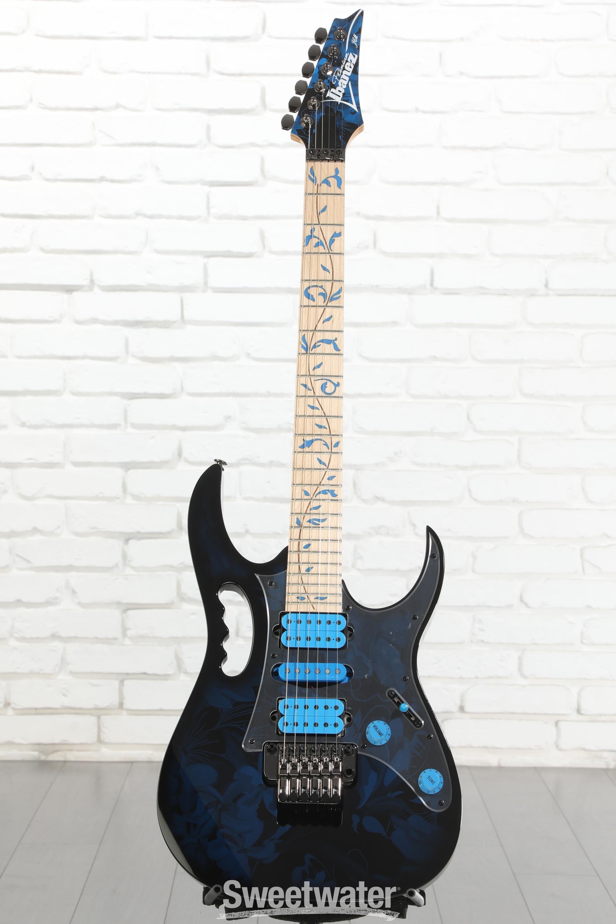 Ibanez Steve Vai Signature JEM77 - Blue Floral Pattern | Sweetwater