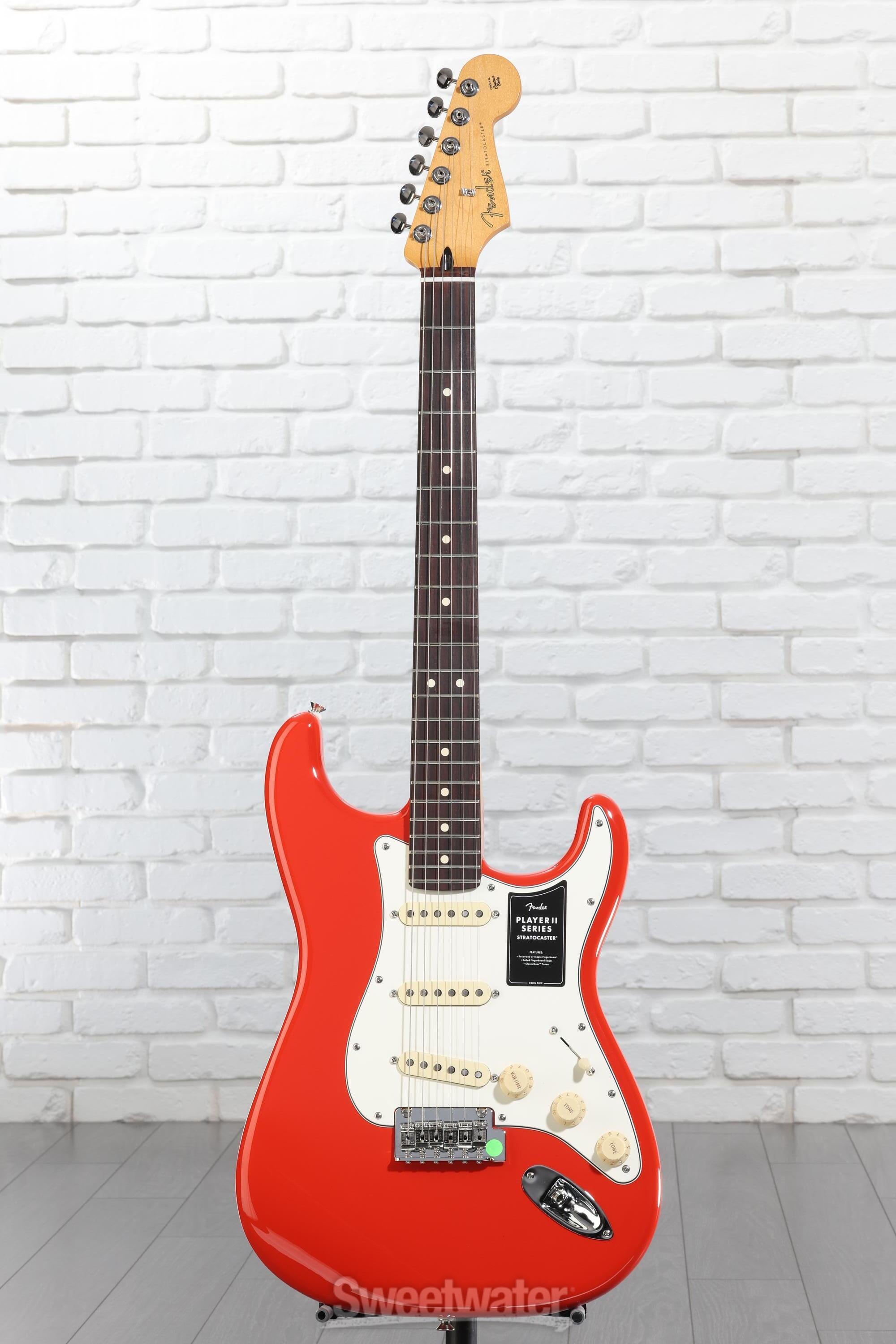 Fender Player II Stratocaster Electric Guitar - Coral Red