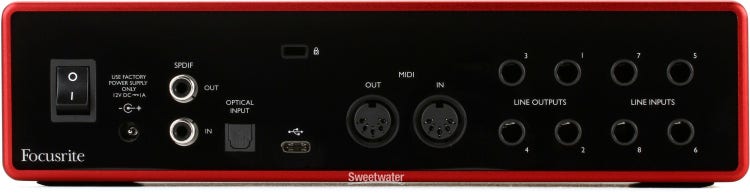 Focusrite Scarlett 18i8 3rd Gen 18-In 8-Out USB Audio Interface w/ XLR Cable