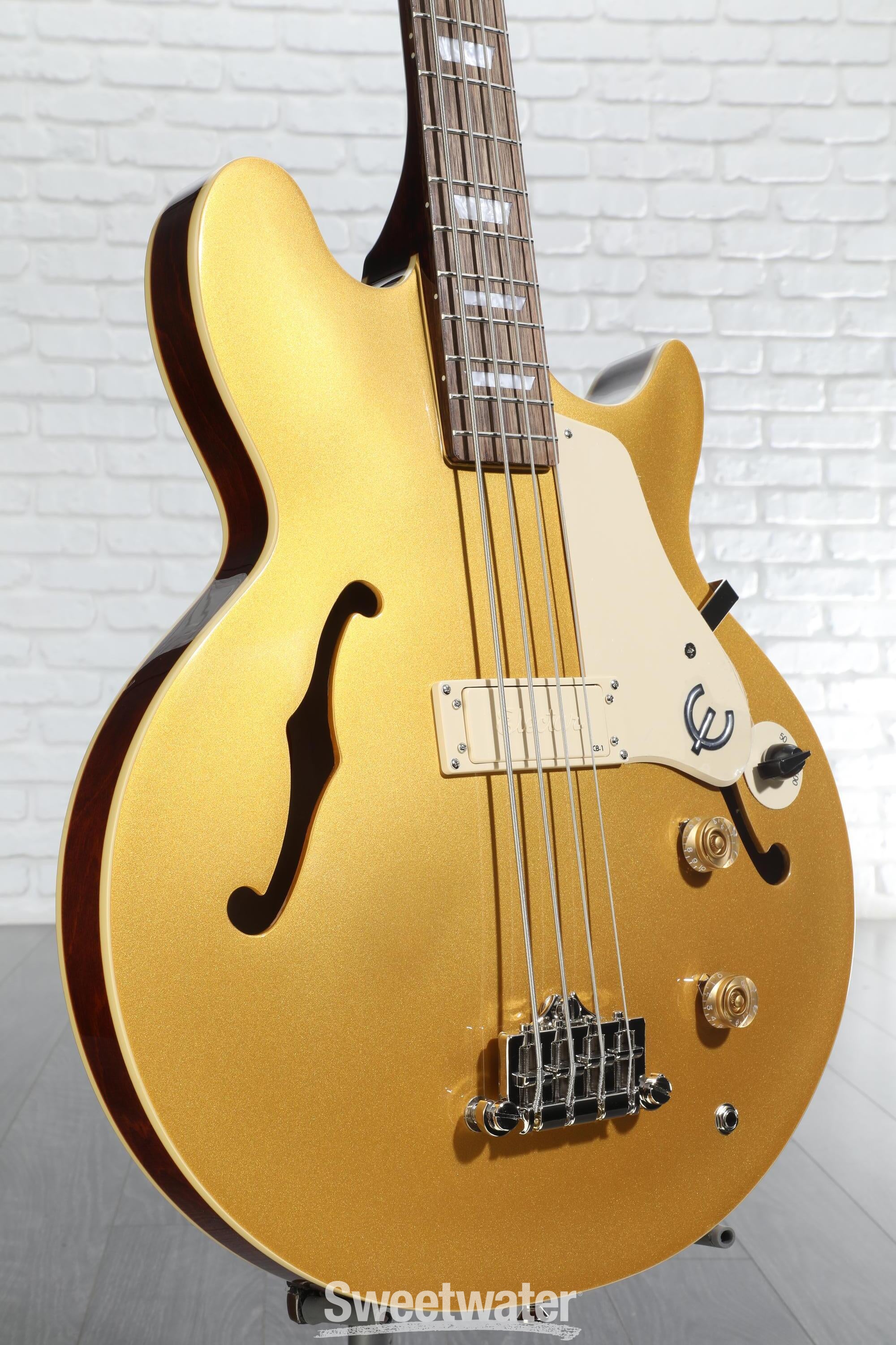 ベース Epiphone Jack Casady Bass Amazon.com: Epiphone Jack Casady Bass Guitar Lefty, Metallic