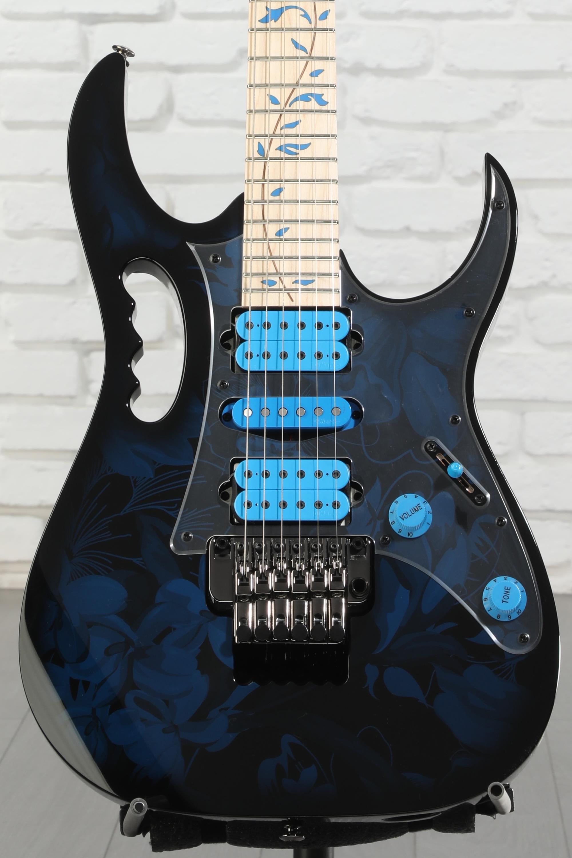 Ibanez Steve Vai Signature JEM77 - Blue Floral Pattern | Sweetwater