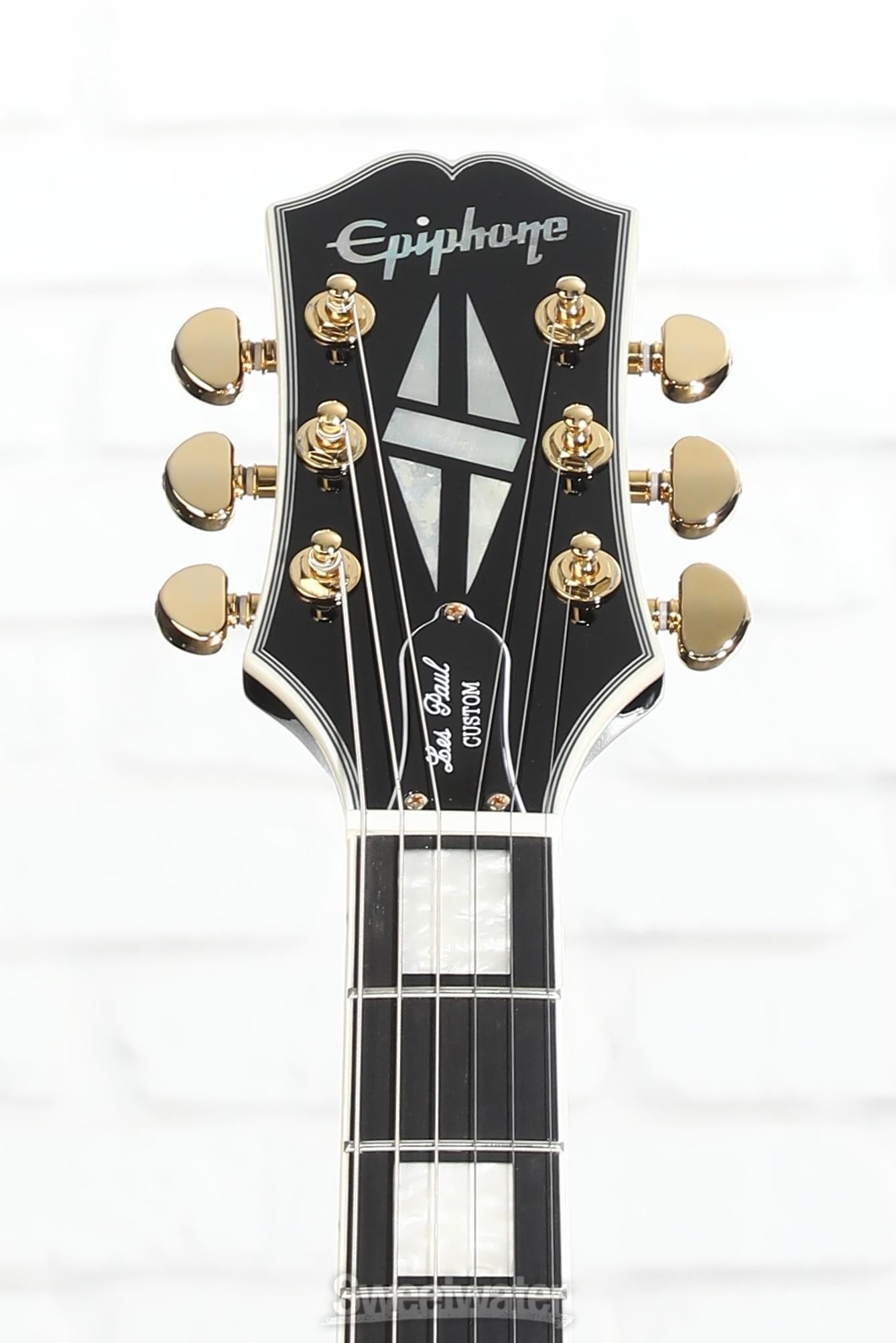 Epiphone Les Paul Custom Electric Guitar - Ebony | Sweetwater