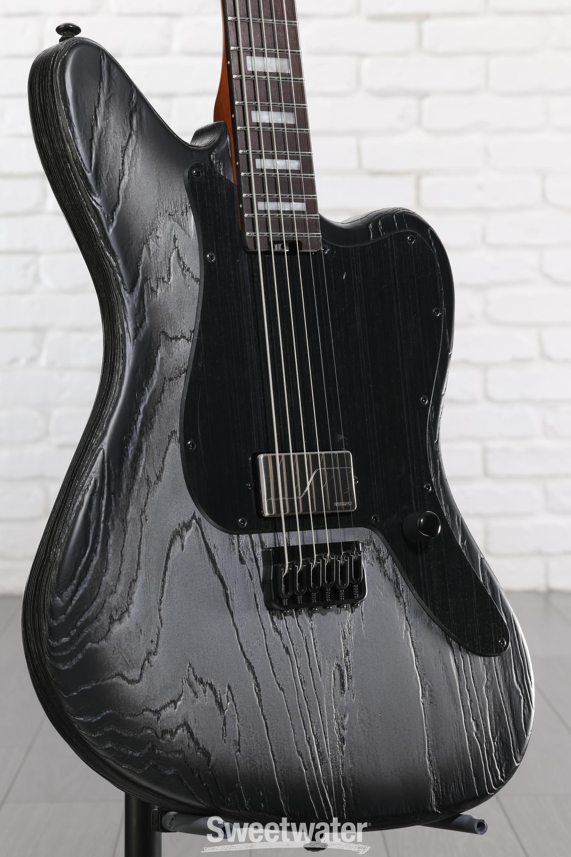 Photo of ESP LTD XJ-1B Baritone Electric Guitar - Silver Blast