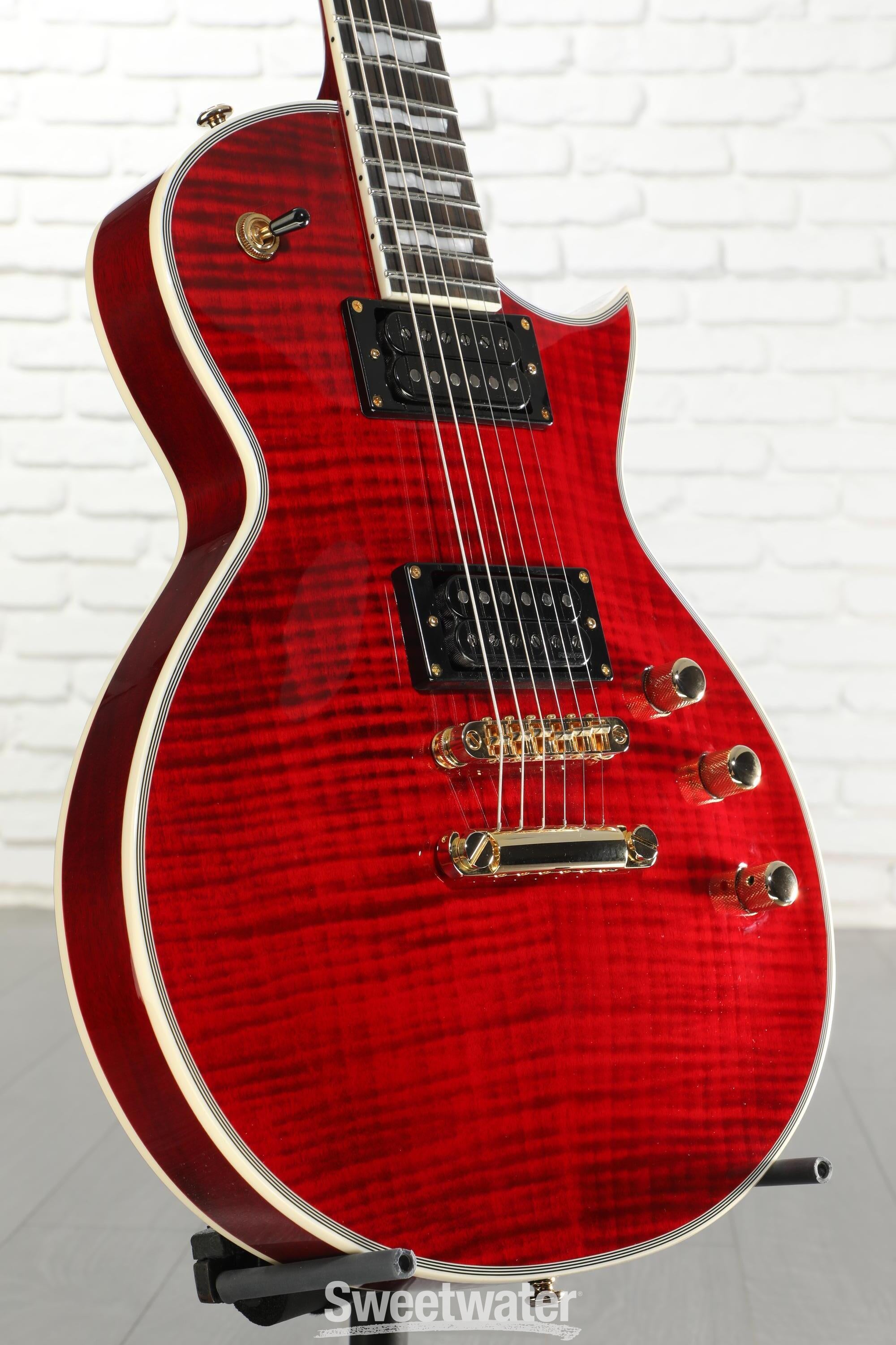 Photo of ESP LTD EC-1000T CTM Electric Guitar - See-thru Black Cherry