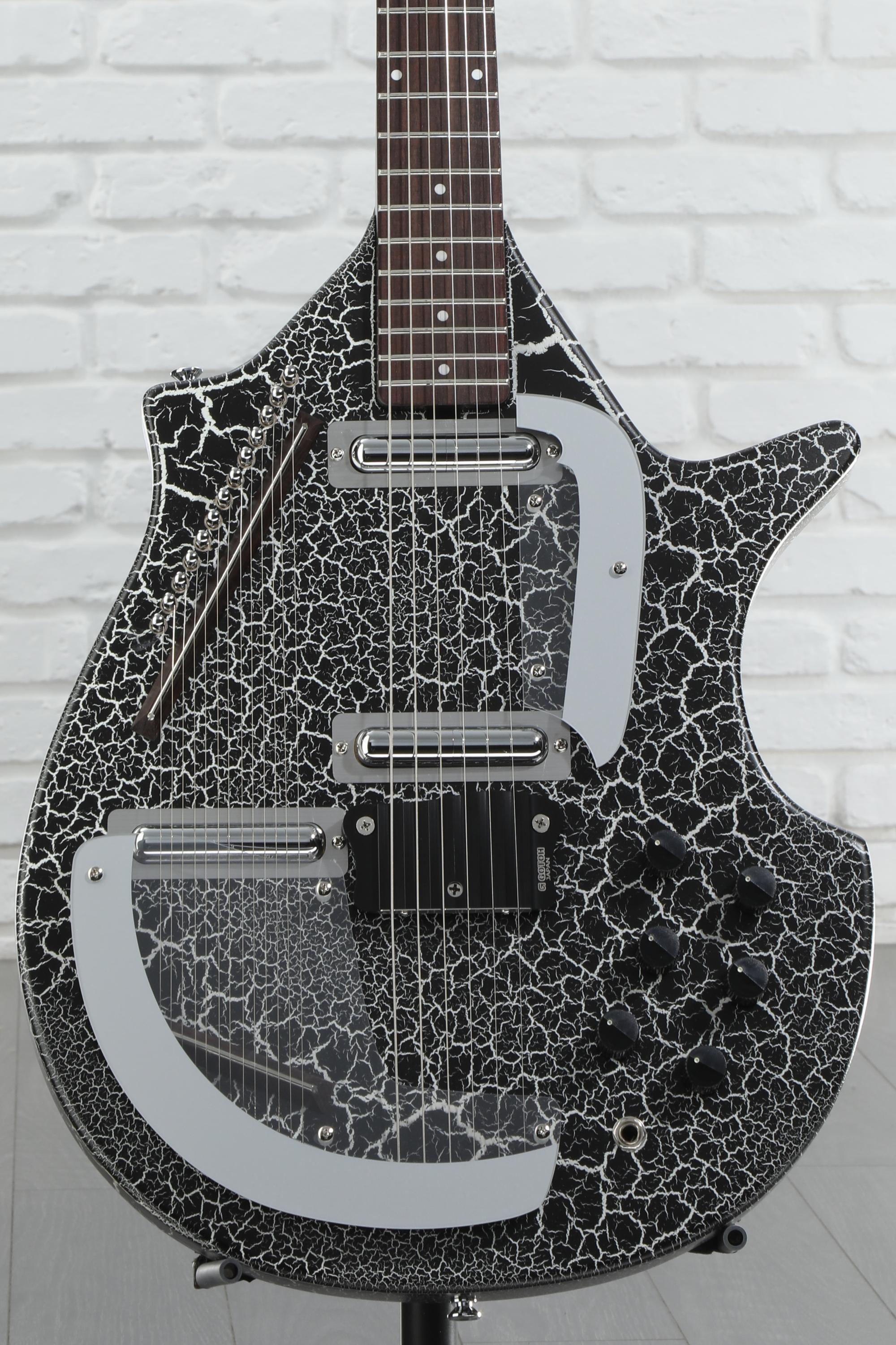 Danelectro Sitar - Black Crackle | Sweetwater