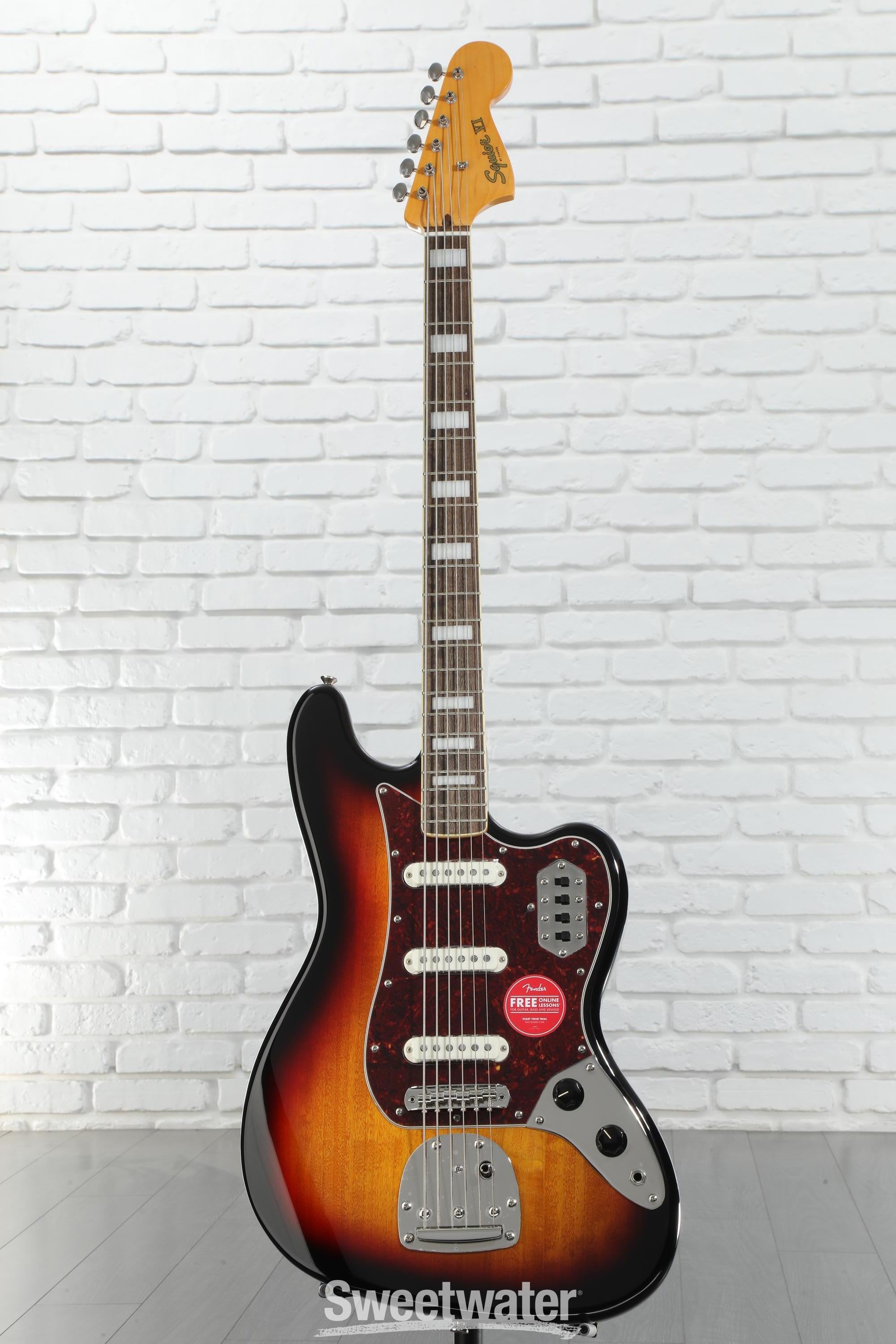 ベース Squier by Fender Classic Vibe Bass VI Squier Classic Vibe Bass VI Guitar Black | Guitar Center