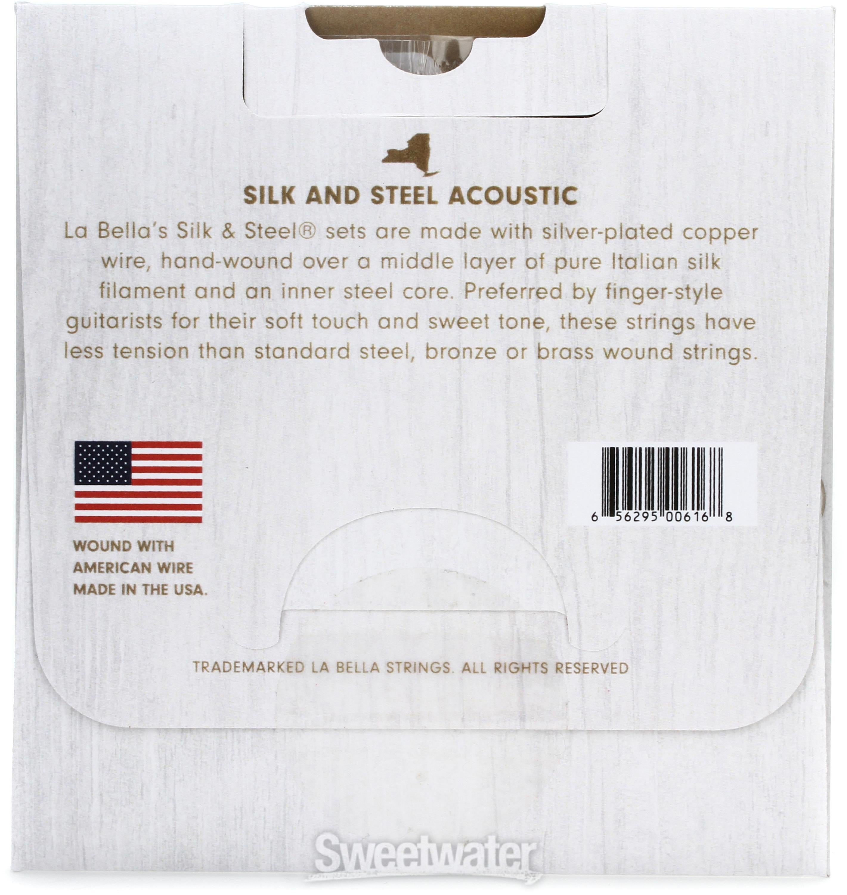 La Bella 710L Silk Steel Acoustic Guitar Strings .011 .051