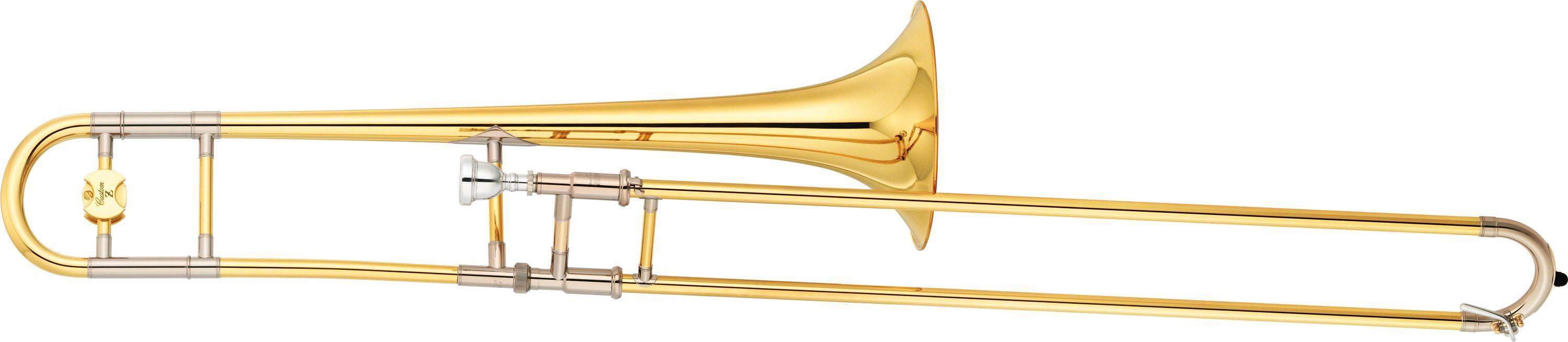 Yamaha YSL-897Z Custom Z Professional Trombone - Clear Lacquer with Yellow  Brass Bell