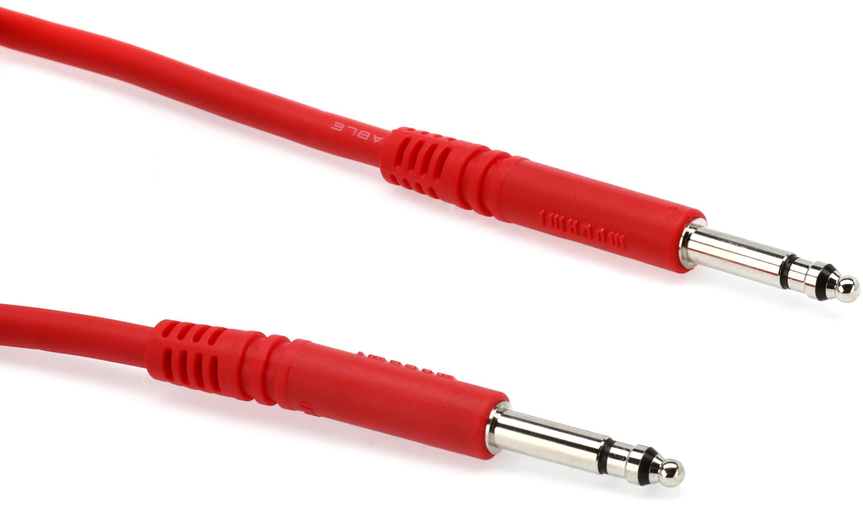 Mogami PJM 2402 Bantam TT Patch Cable - 24 inch Red