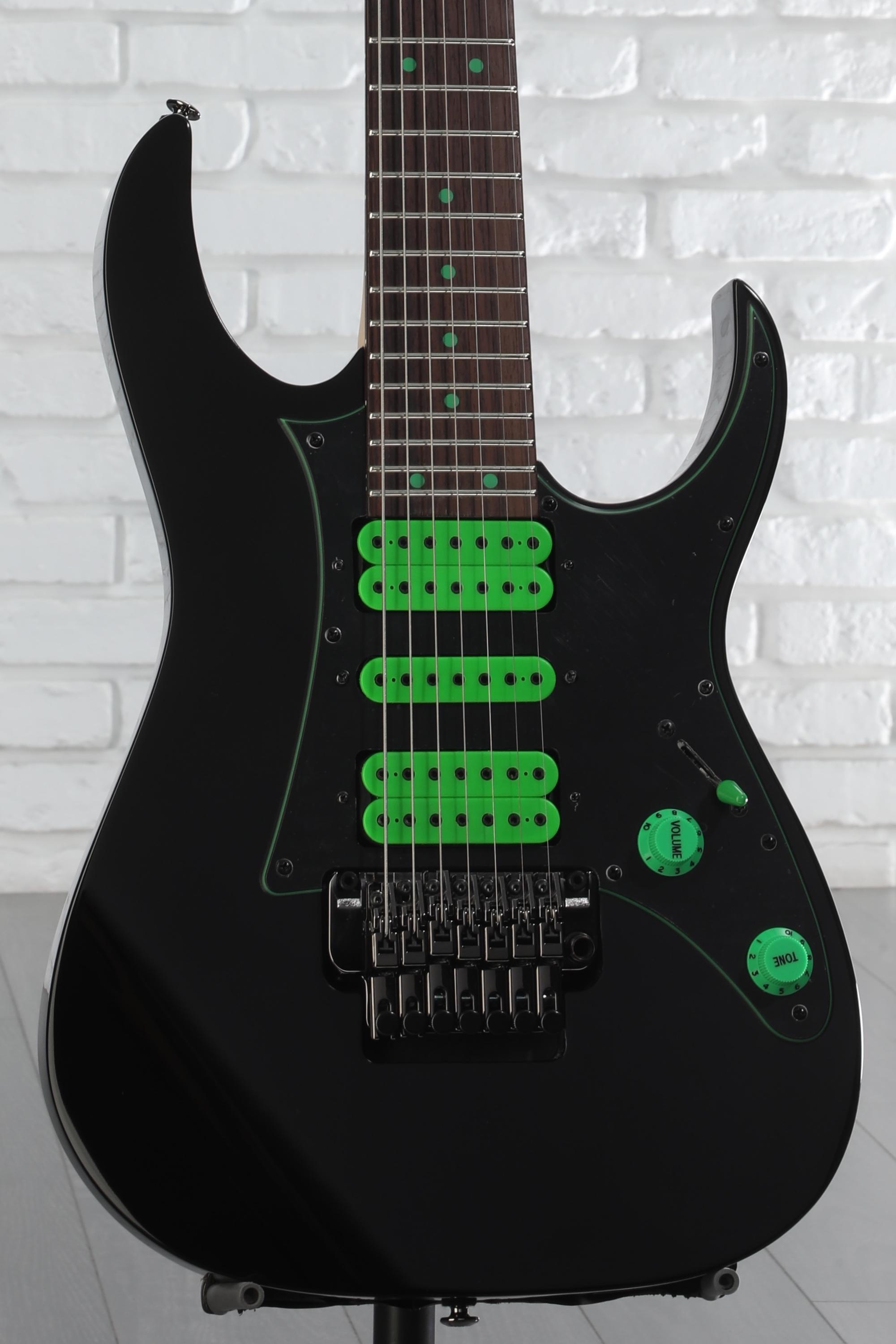 ギター Ibanez universe uv-7 BK Ibanez Premium Steve Vai Universe 7-String Electric Guitar