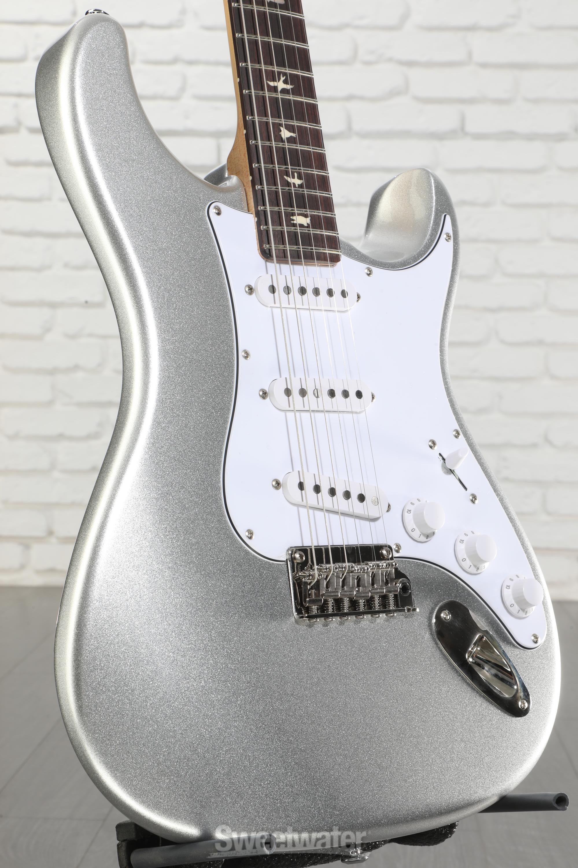 PRS SE Silver Sky Electric Guitar - Platinum Spark, Sweetwater
