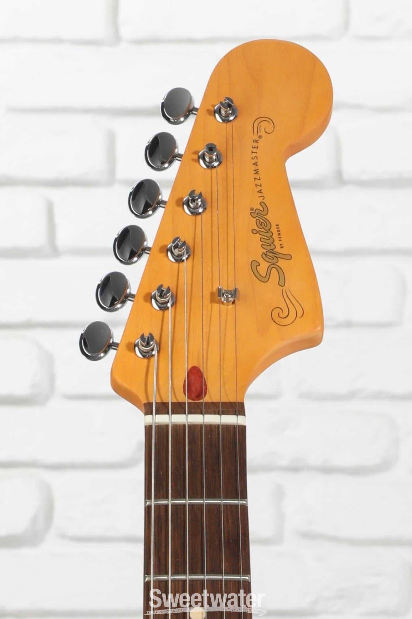 Squier J Mascis Signature Jazzmaster - Vintage White with Indian