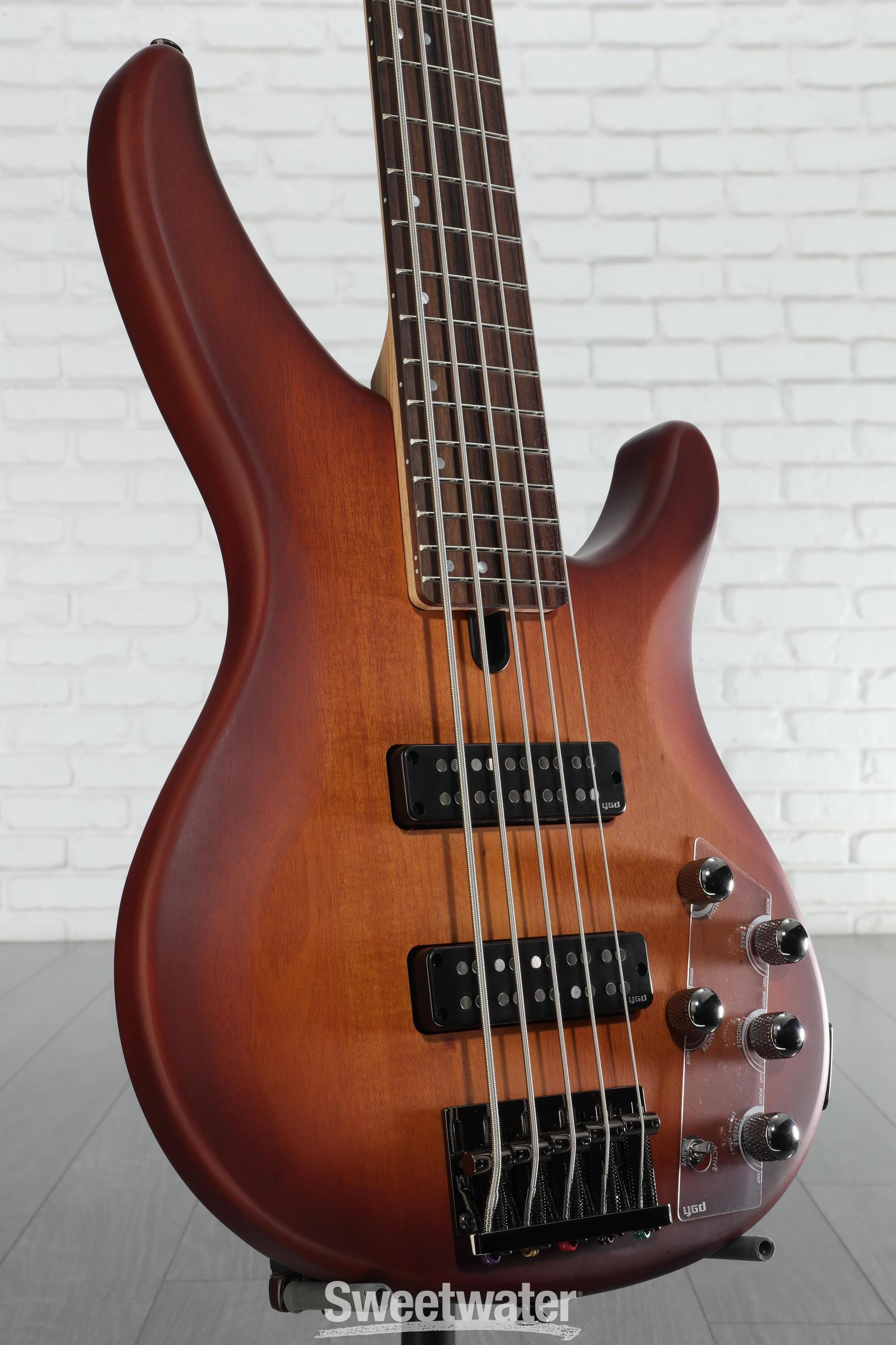 Yamaha TRBX505 5-string Bass Guitar - Brick Burst | Sweetwater