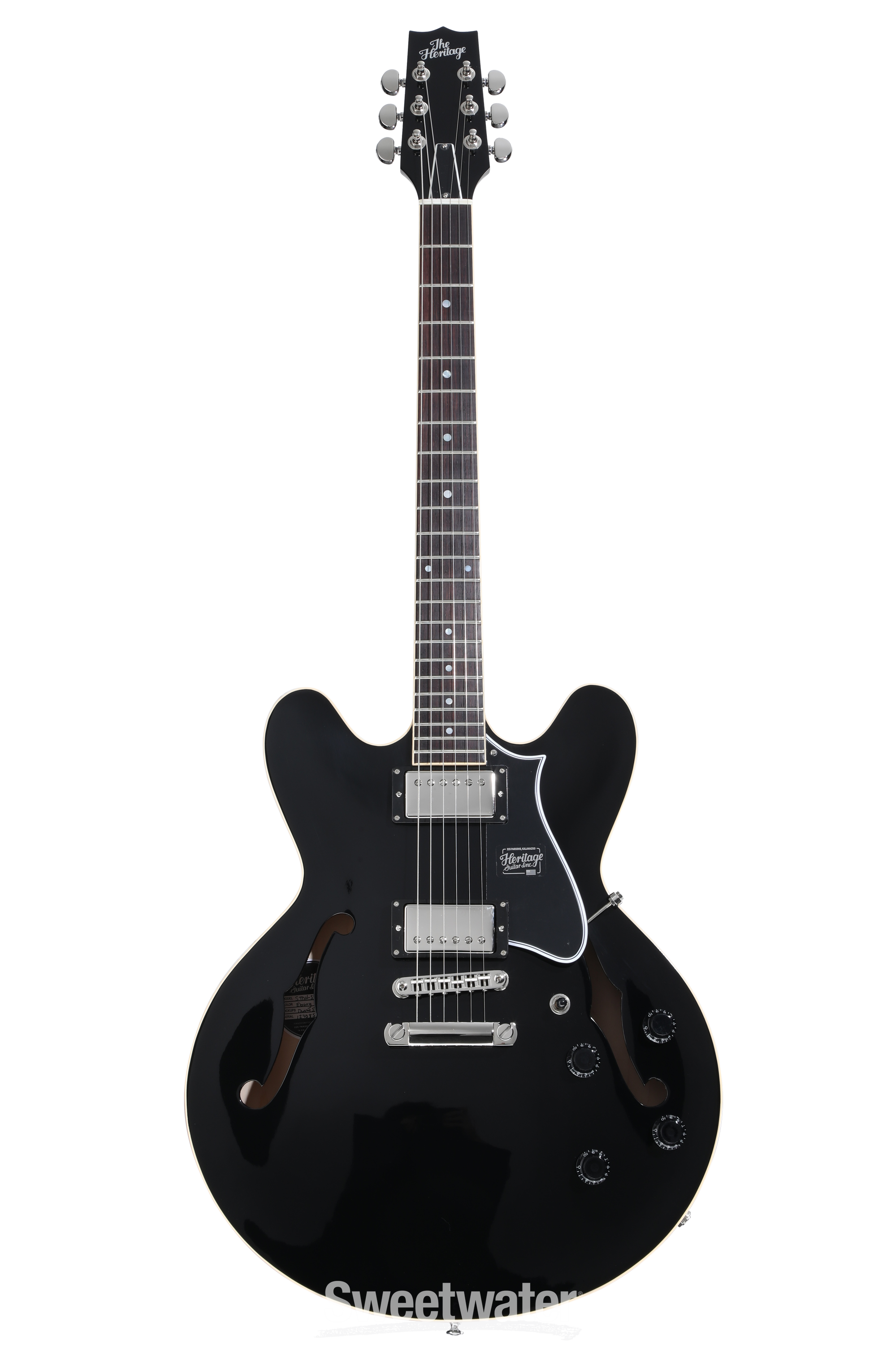Heritage H-535 Ebony セミアコ USA製 Heritage H-535 - Ebony - Eddie's Guitars
