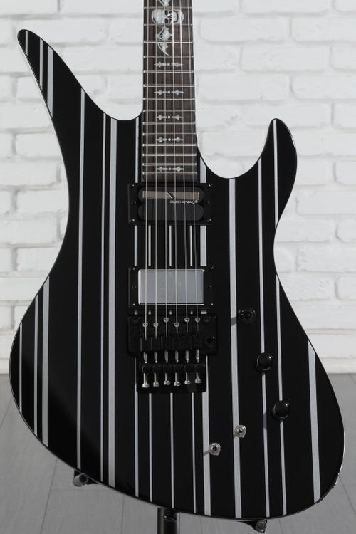 Schecter Synyster Gates Custom-S - Gloss Black with Silver Stripes