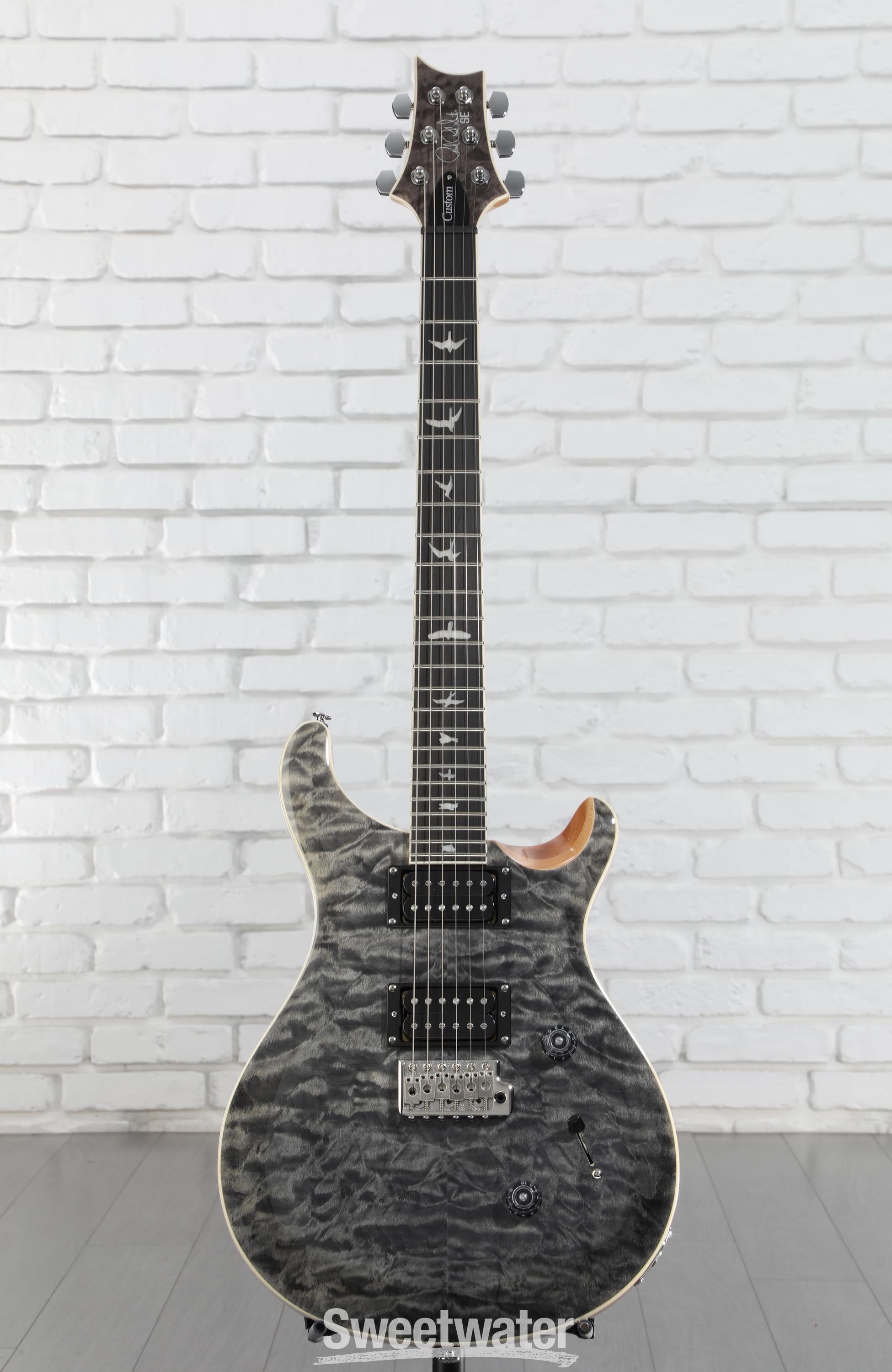 PRS SE Custom 24 Electric Guitar - Quilt Charcoal