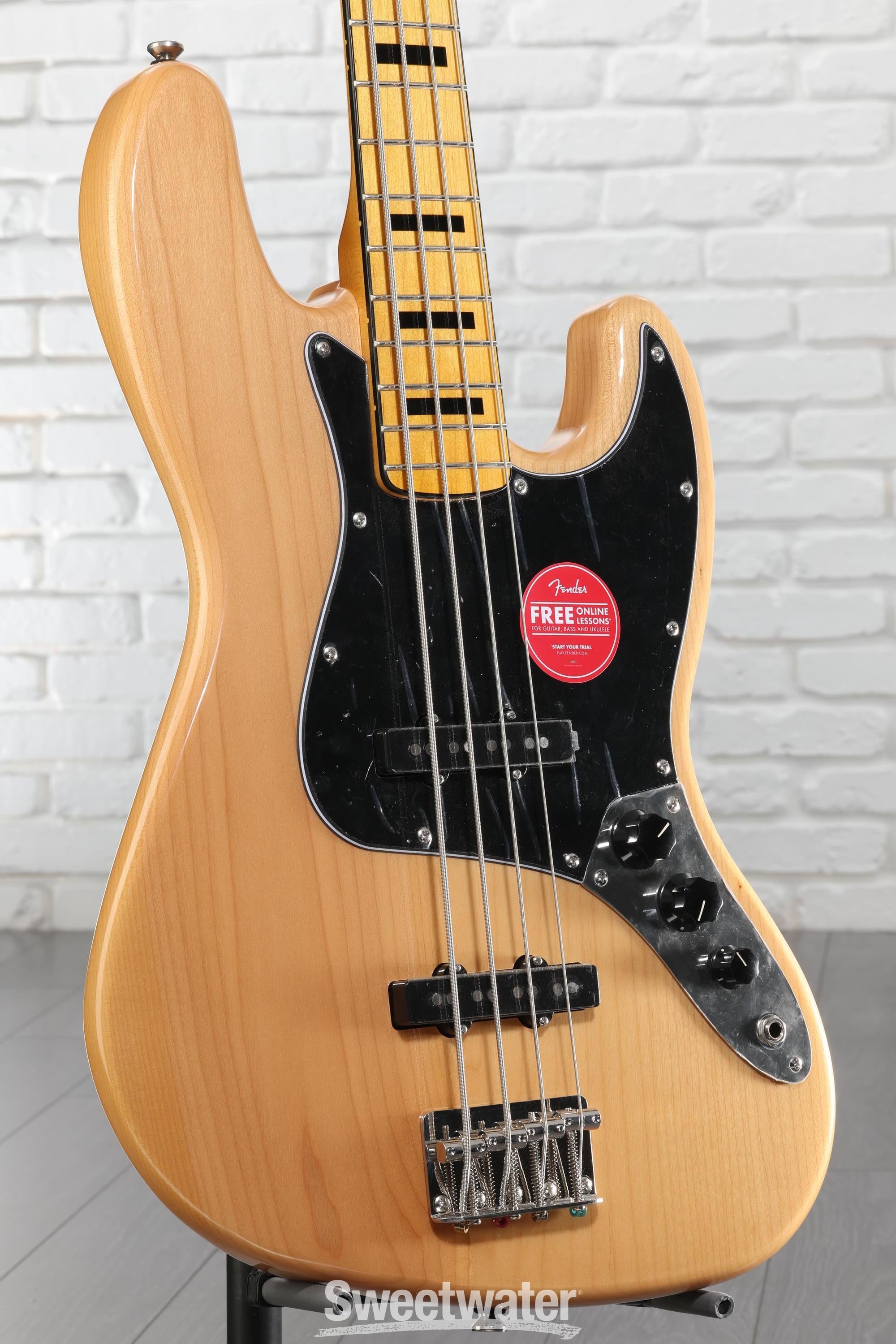 Squier Classic Vibe '70s Jazz Bass - Natural | Sweetwater