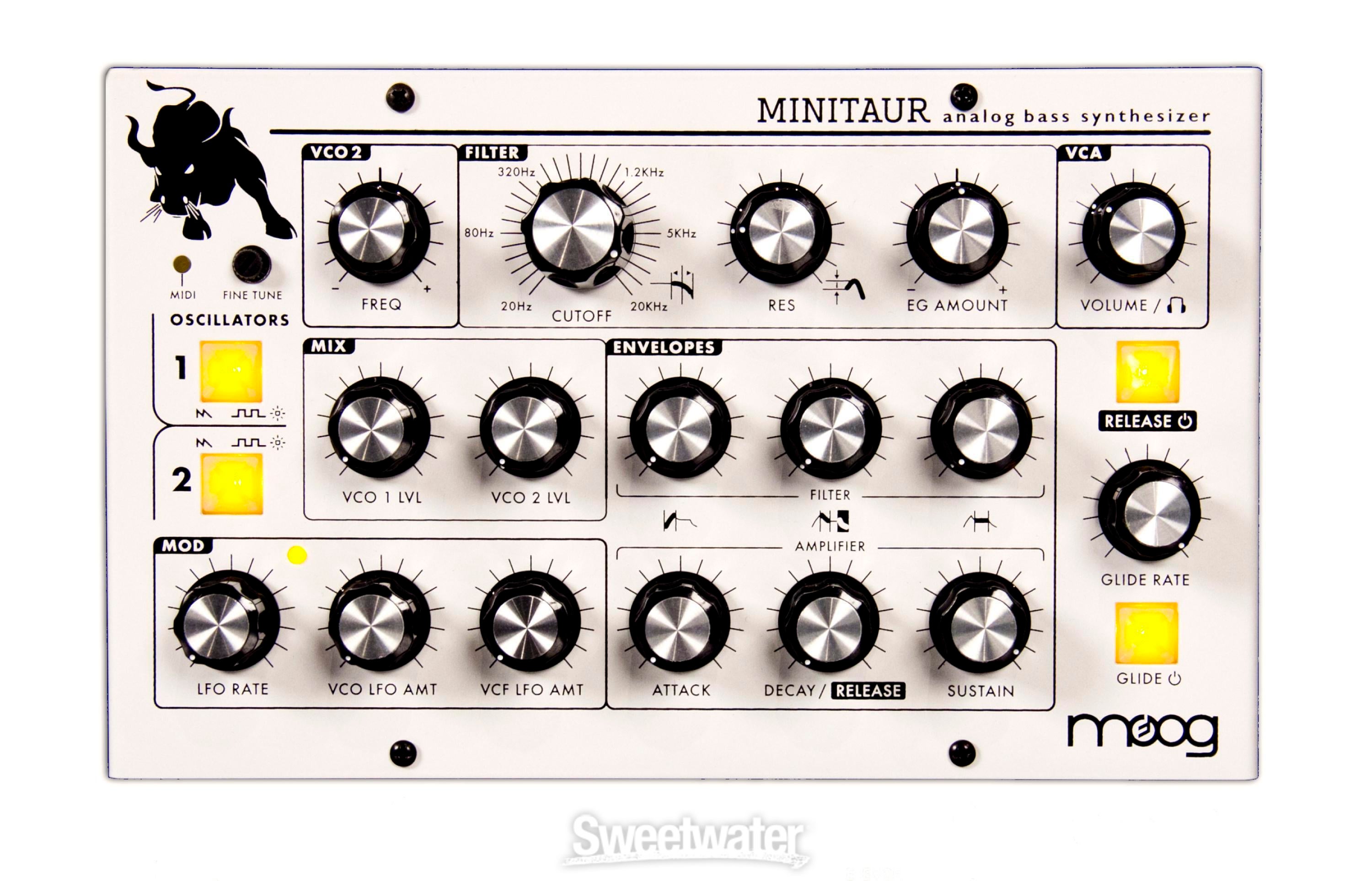 Moog Minitaur - Limited Edition White | Sweetwater