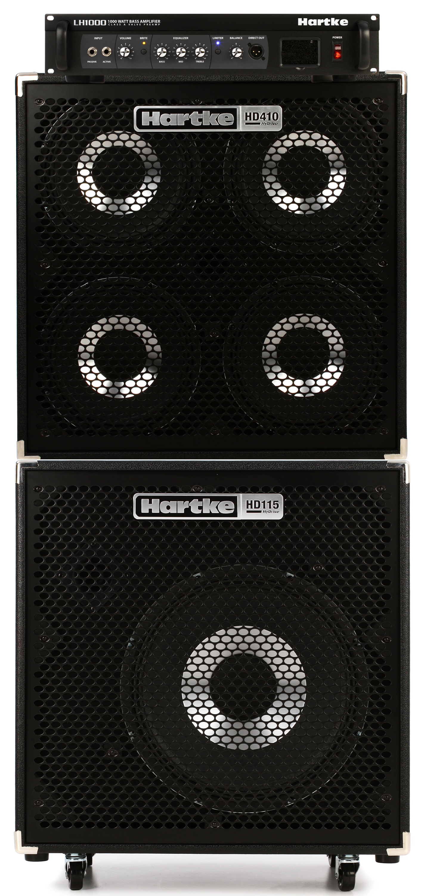 Hartke LH1000 1000W ベースアンプ Hartke LH1000 1000-watt Bass Head with 1,000-watt 4x10