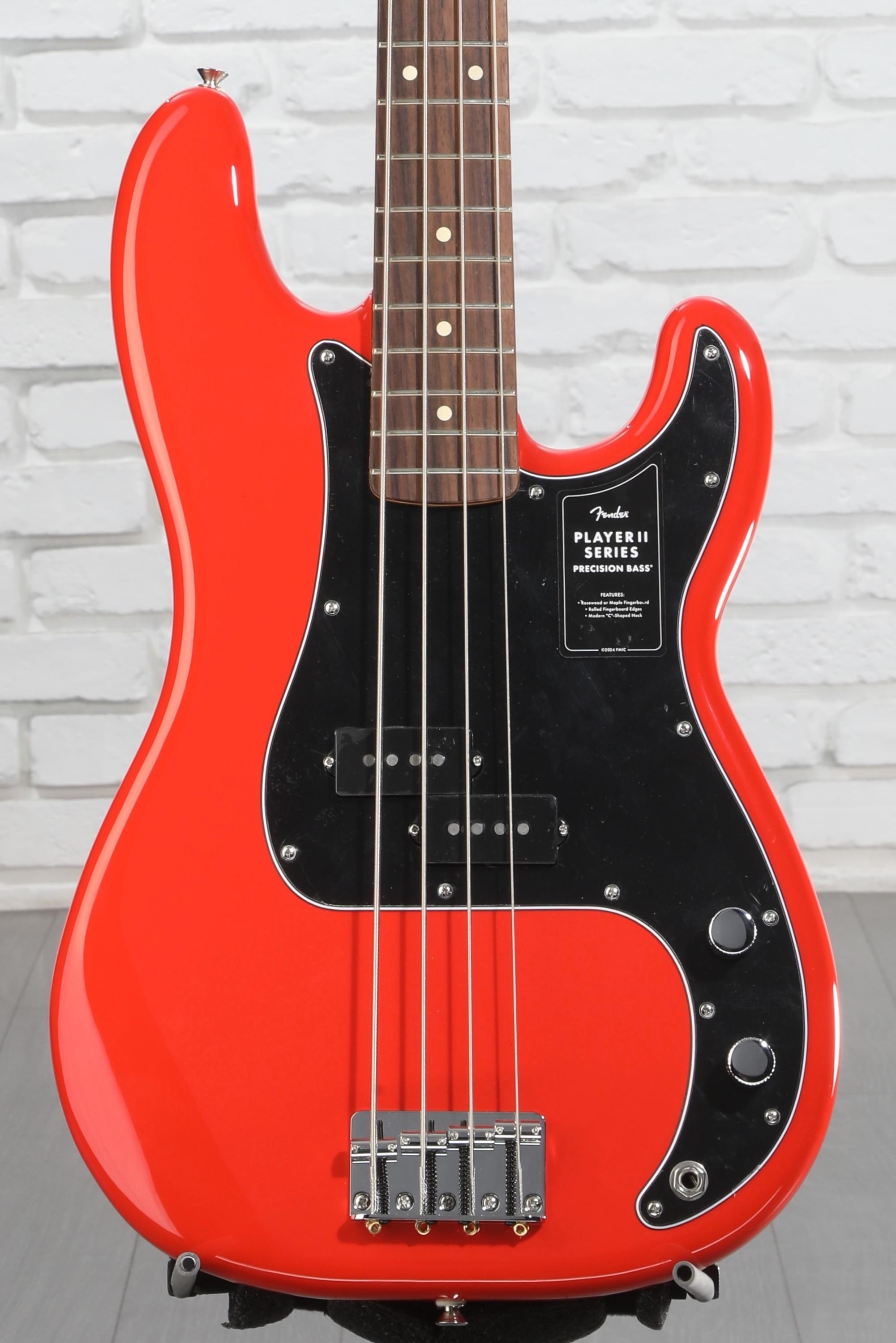 Fender Player II Precision Bass - Coral Red with Rosewood