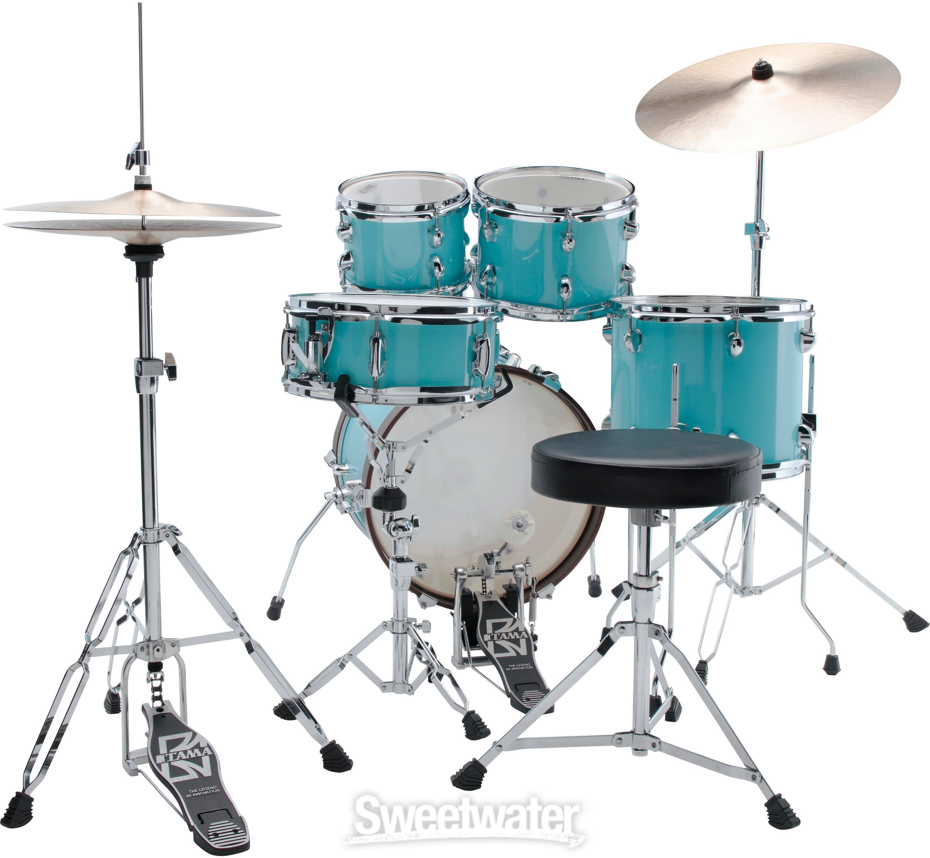 Tama Limited Club-JAM 5-piece Shell Pack with Snare - Aqua Blue