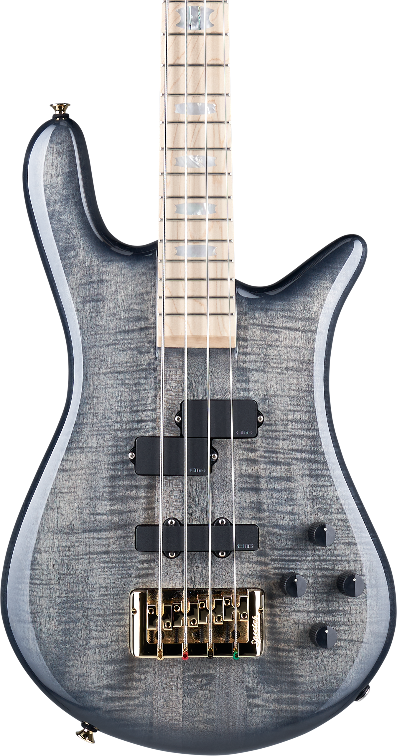 Spector Euro 4 LX Electric Bass Guitar - Black Stain Gloss, Maple