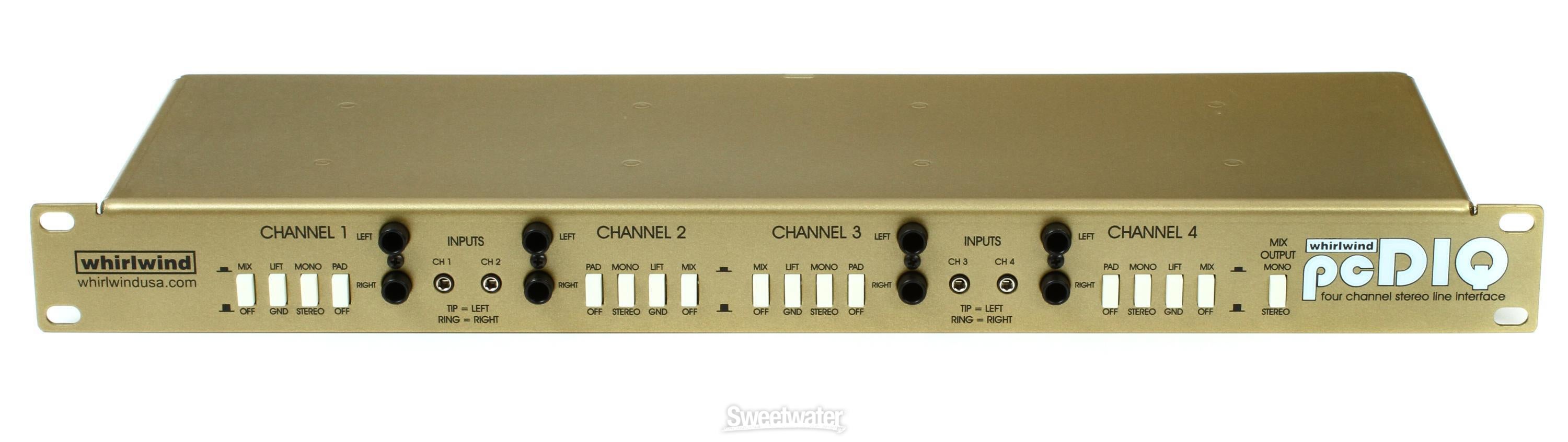Whirlwind pcDIQ 4-channel Passive A/V Direct Box | Sweetwater