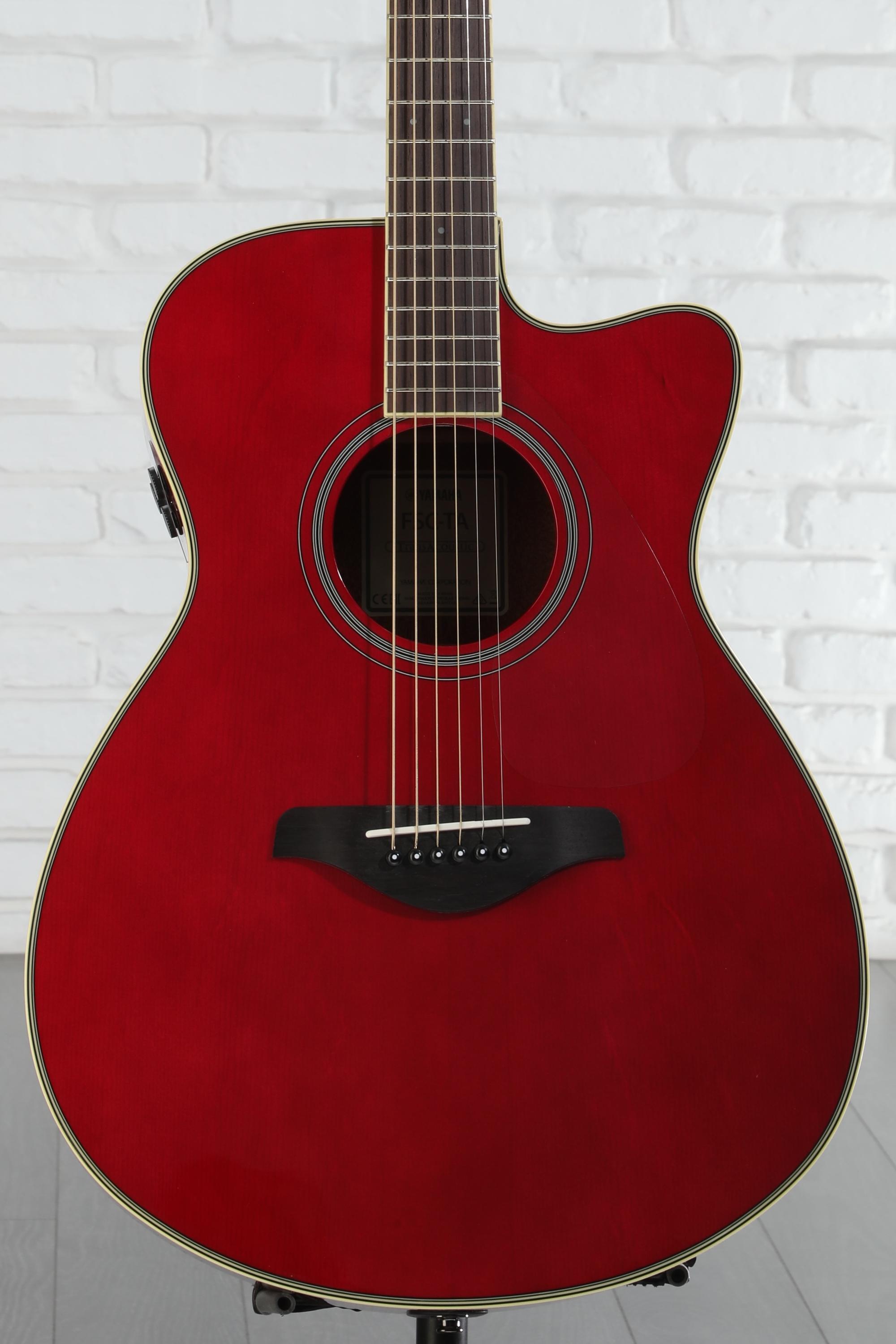 ギター YAMAHA FS-TA RED Yamaha FS-TA TransAcoustic Concert Acoustic-Electric Guitar